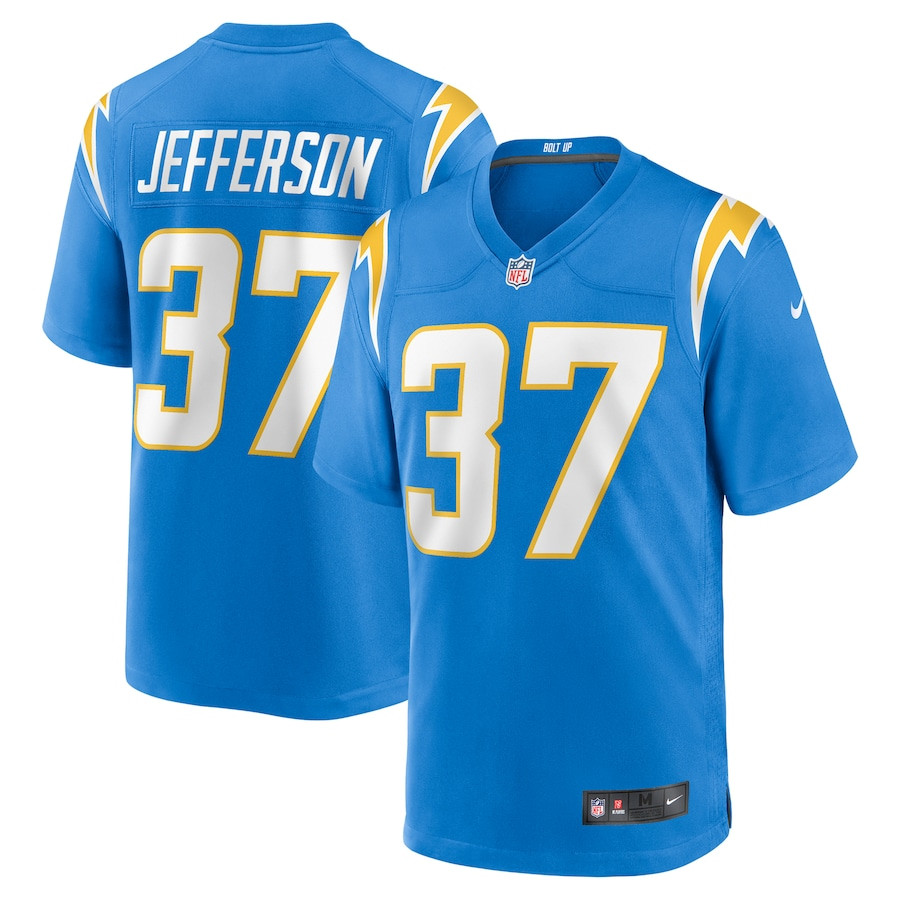 Tony Jefferson #37 Los Angeles Chargers Game Jersey - Men's | Powder Blue