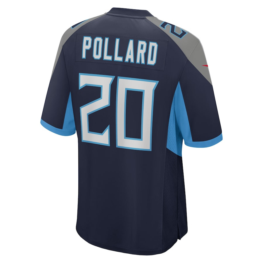 Tony Pollard #20 Tennessee Titans Game Jersey - Men's | Navy - Image 3