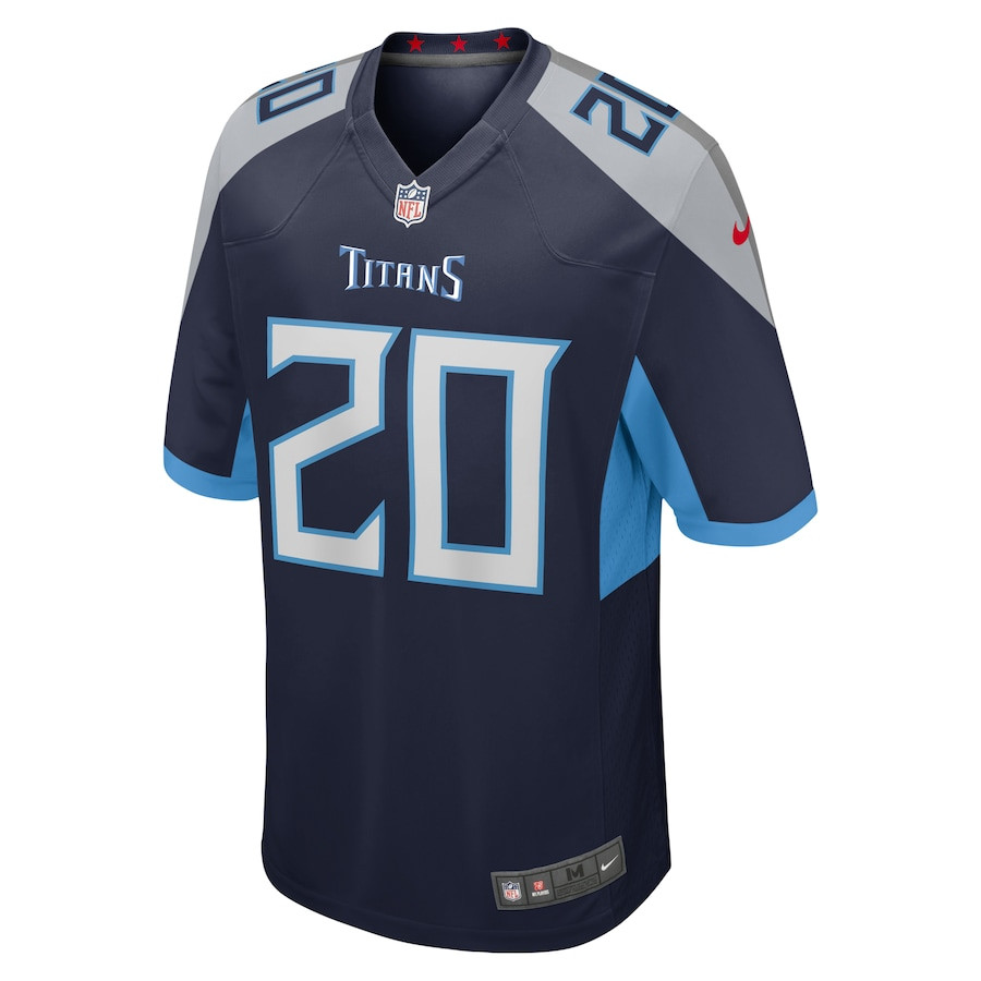 Alternative view of Tony Pollard #20 Tennessee Titans Game Jersey - Men's | Navy