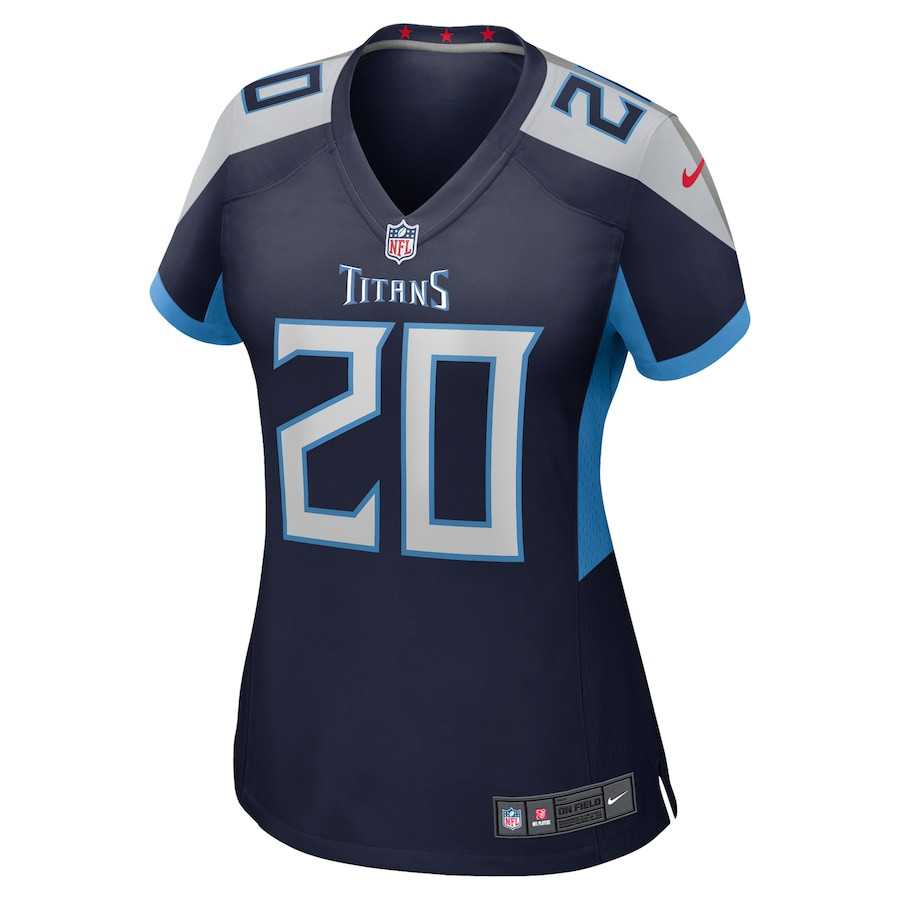 Alternative view of Tony Pollard #20 Tennessee Titans Game Jersey - Women's | Navy