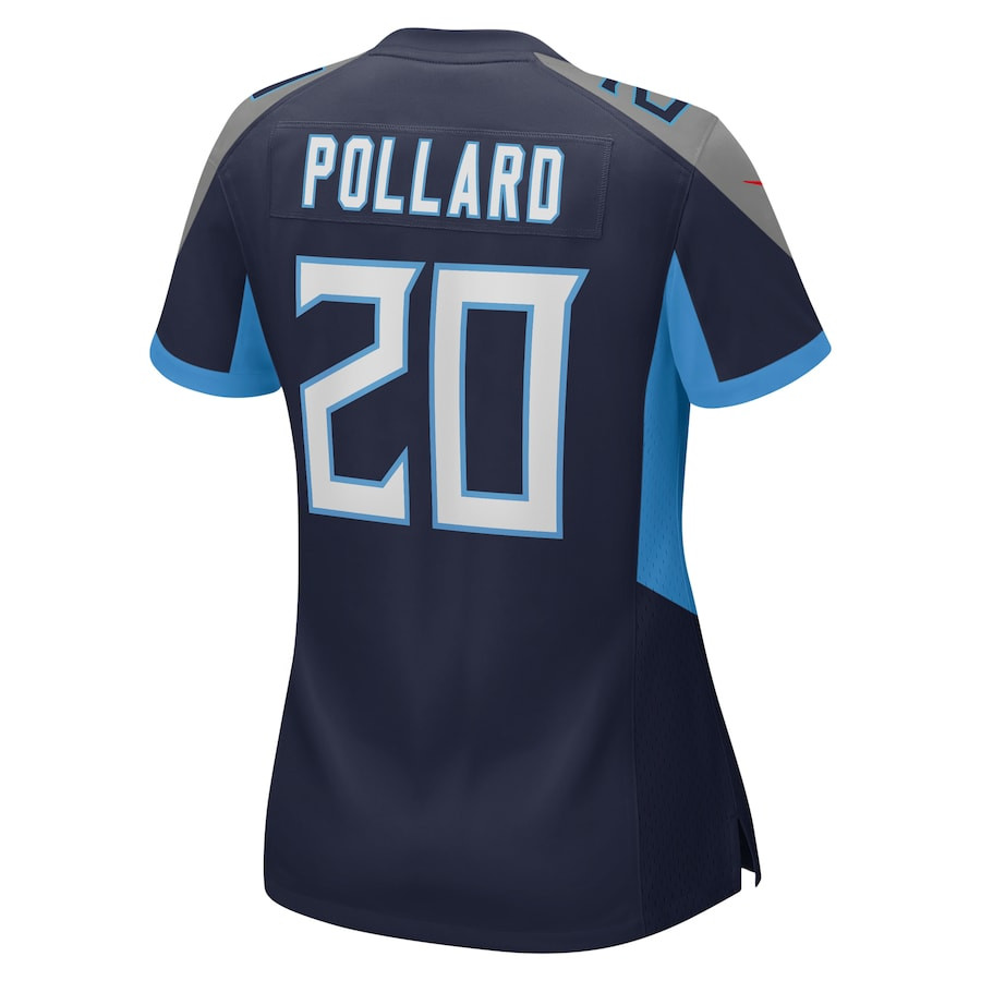 Tony Pollard #20 Tennessee Titans Game Jersey - Women's | Navy - Image 3