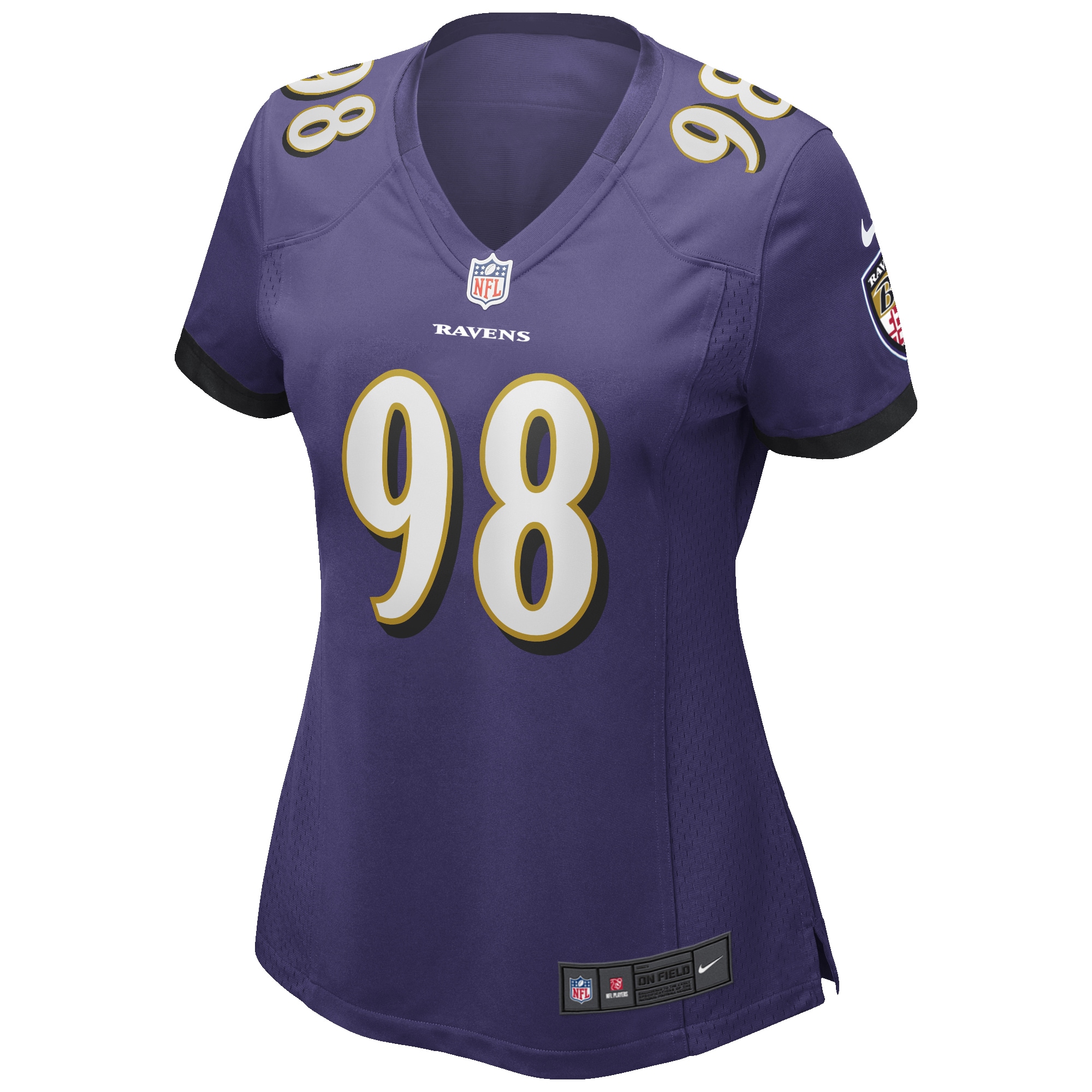 Alternative view of Tony Siragusa Baltimore Ravens Retired Player Game Jersey - Women's