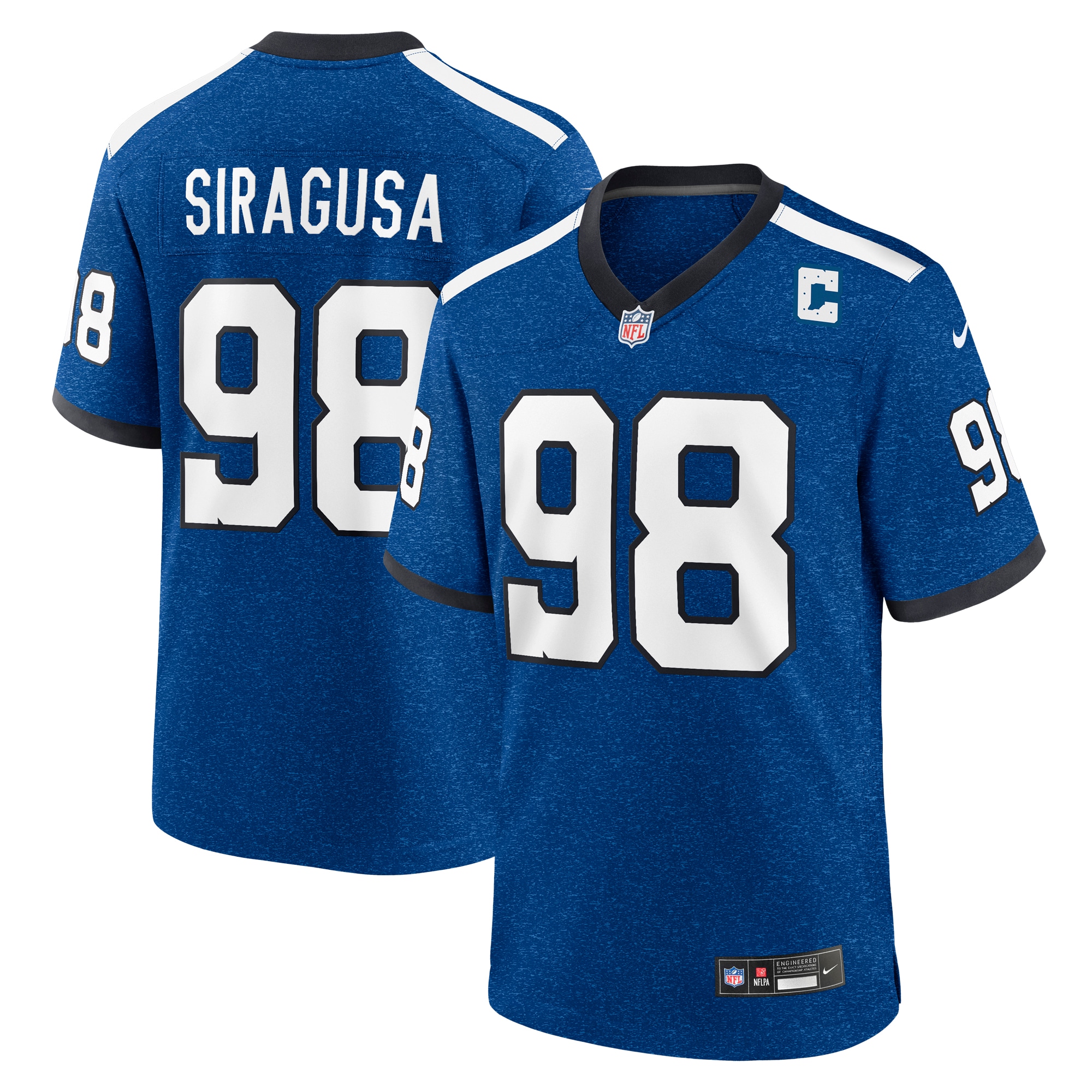 Tony Siragusa Indianapolis Colts Alternate Game Jersey - Men's