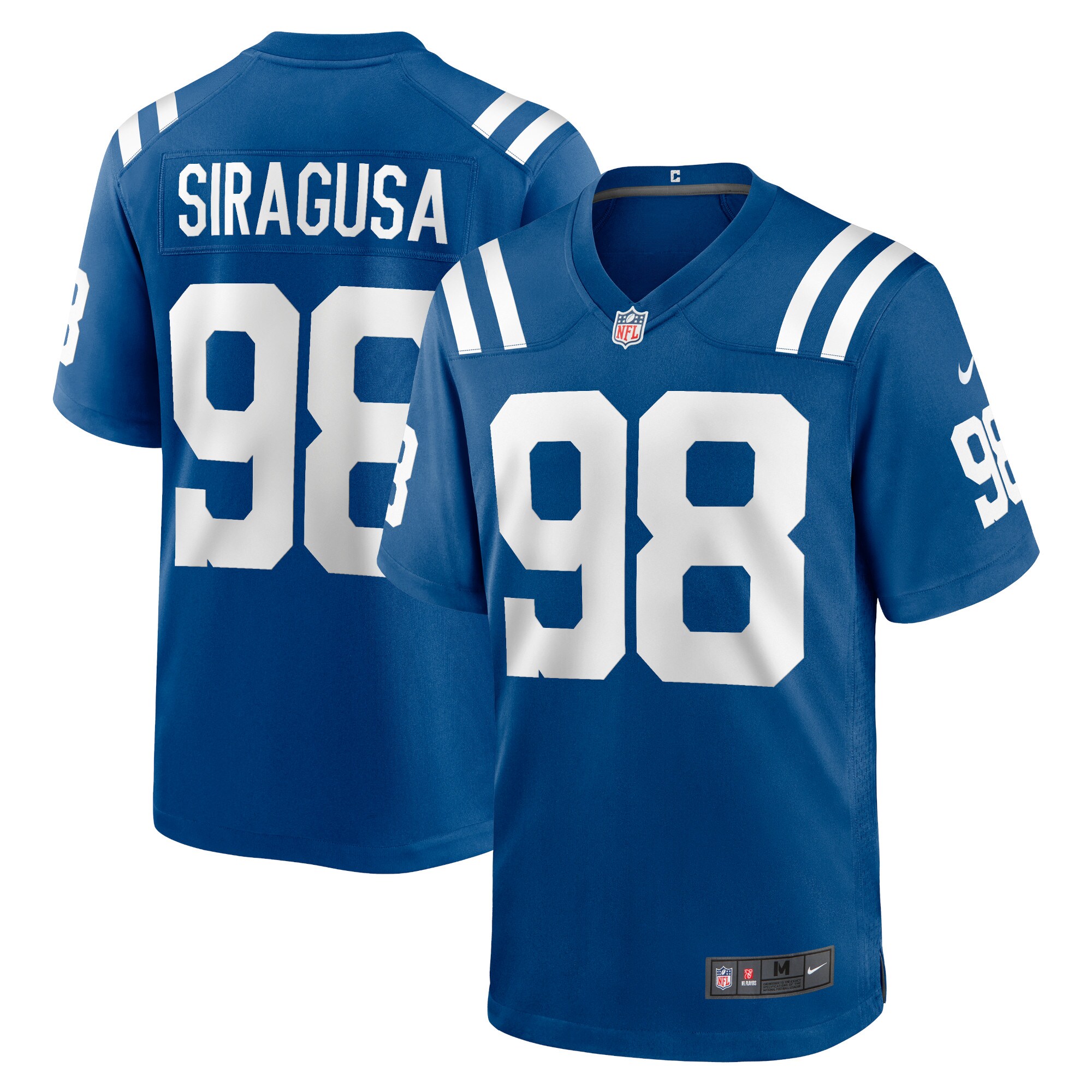 Tony Siragusa Indianapolis Colts Retired Player Game Jersey - Men's