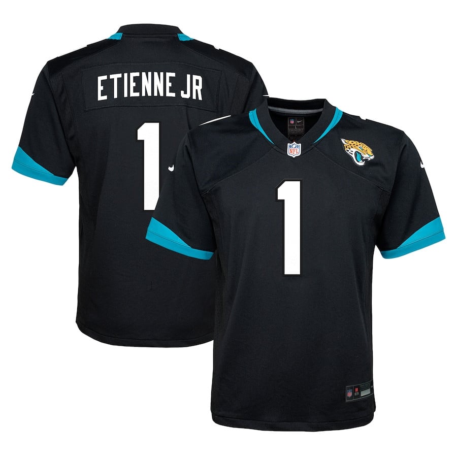 Travis Etienne #1 Jacksonville Jaguars Alternate Game Jersey - Youth | Black