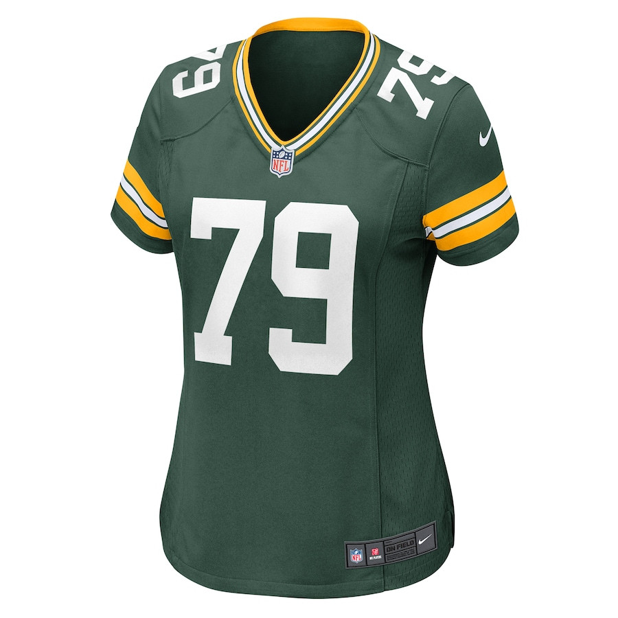 Alternative view of Travis Glover #79 Green Bay Packers Game Jersey - Women's | Green