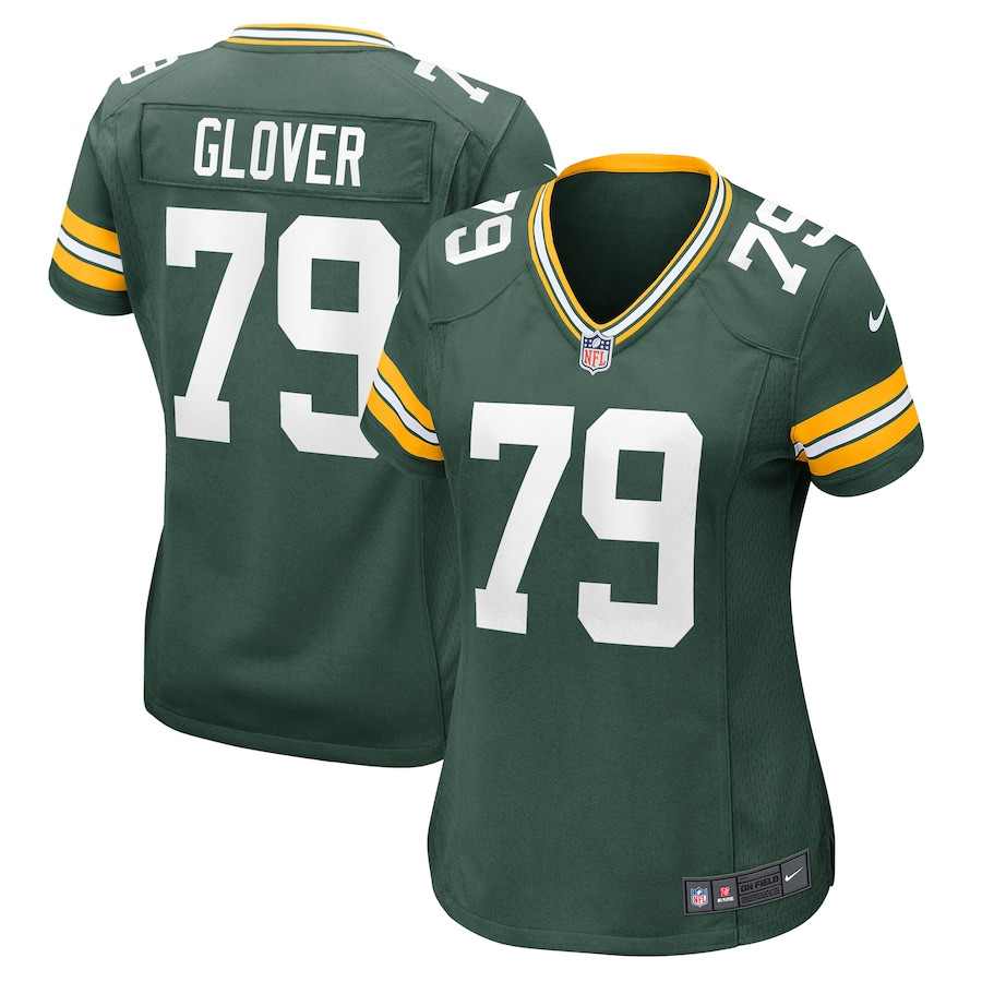 Travis Glover #79 Green Bay Packers Game Jersey - Women's | Green