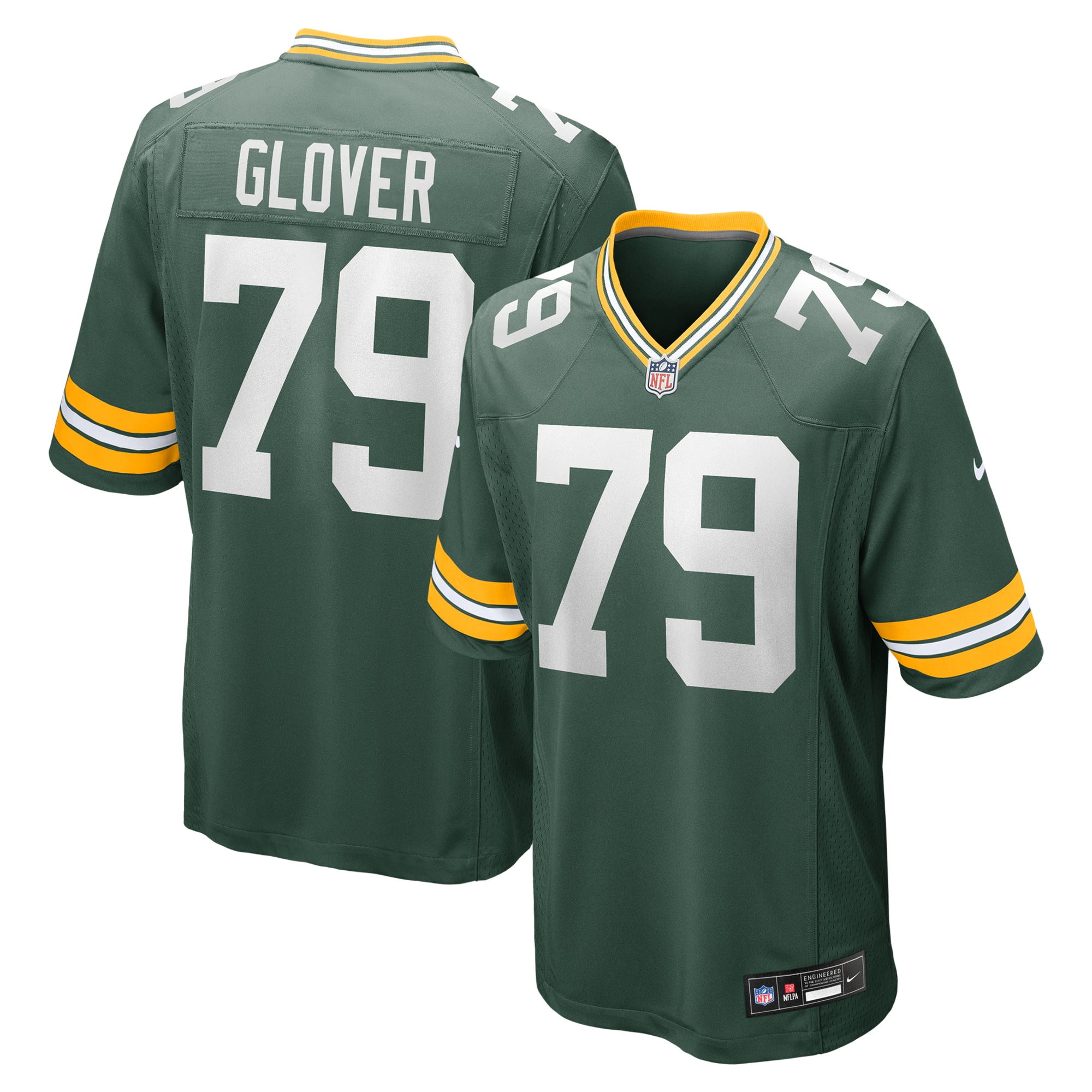 Travis Glover Green Bay Packers Game Jersey - Men's