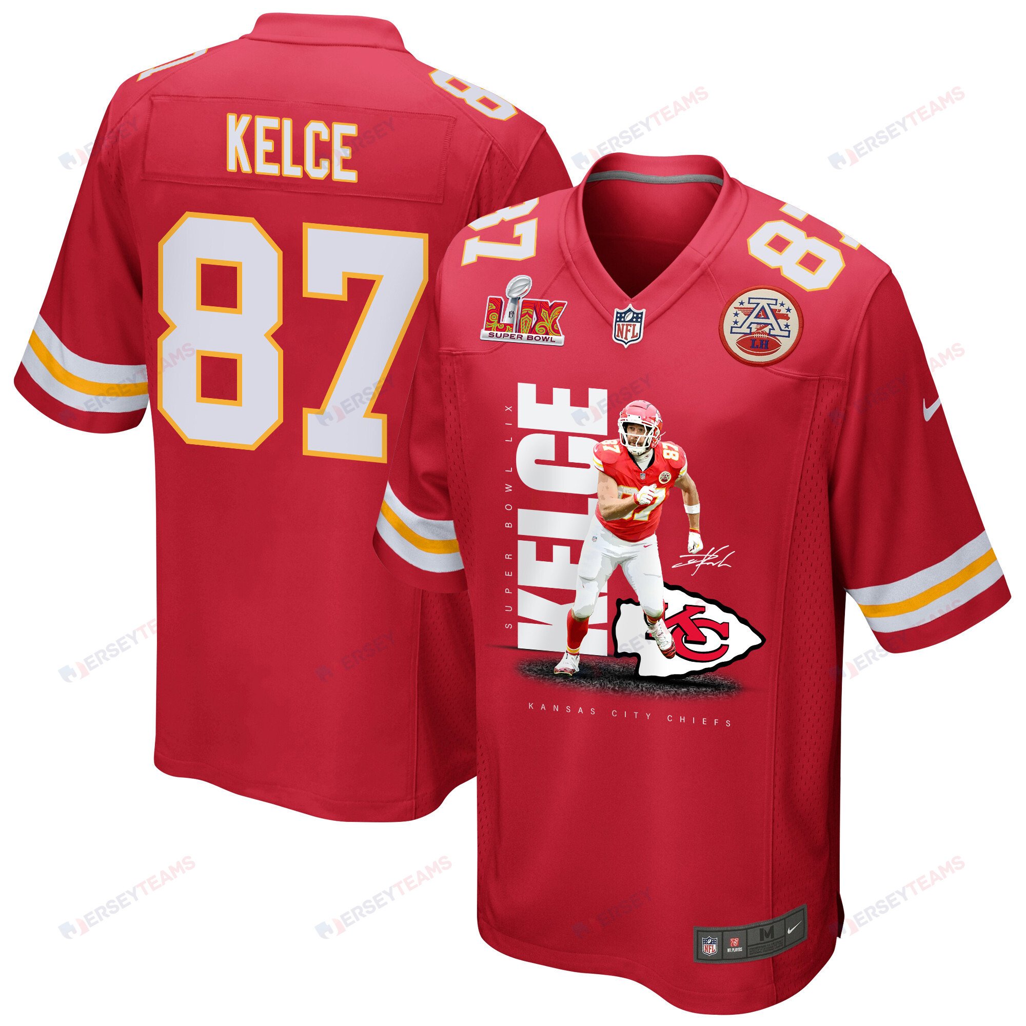 Travis Kelce #87 Kansas City Chiefs Game Jersey - Men's | Red
