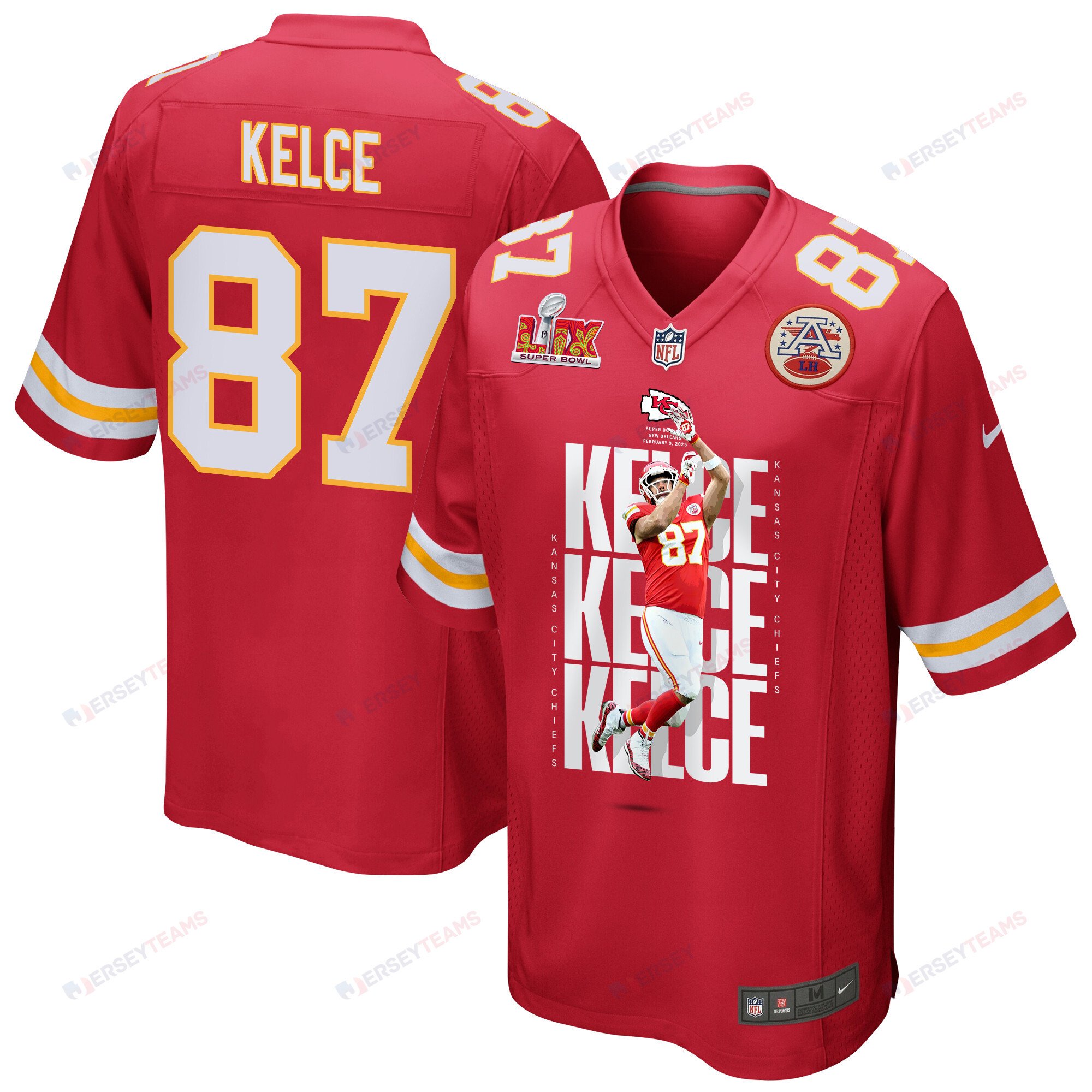 Travis Kelce #87 Kansas City Chiefs Game Jersey - Men's | Red