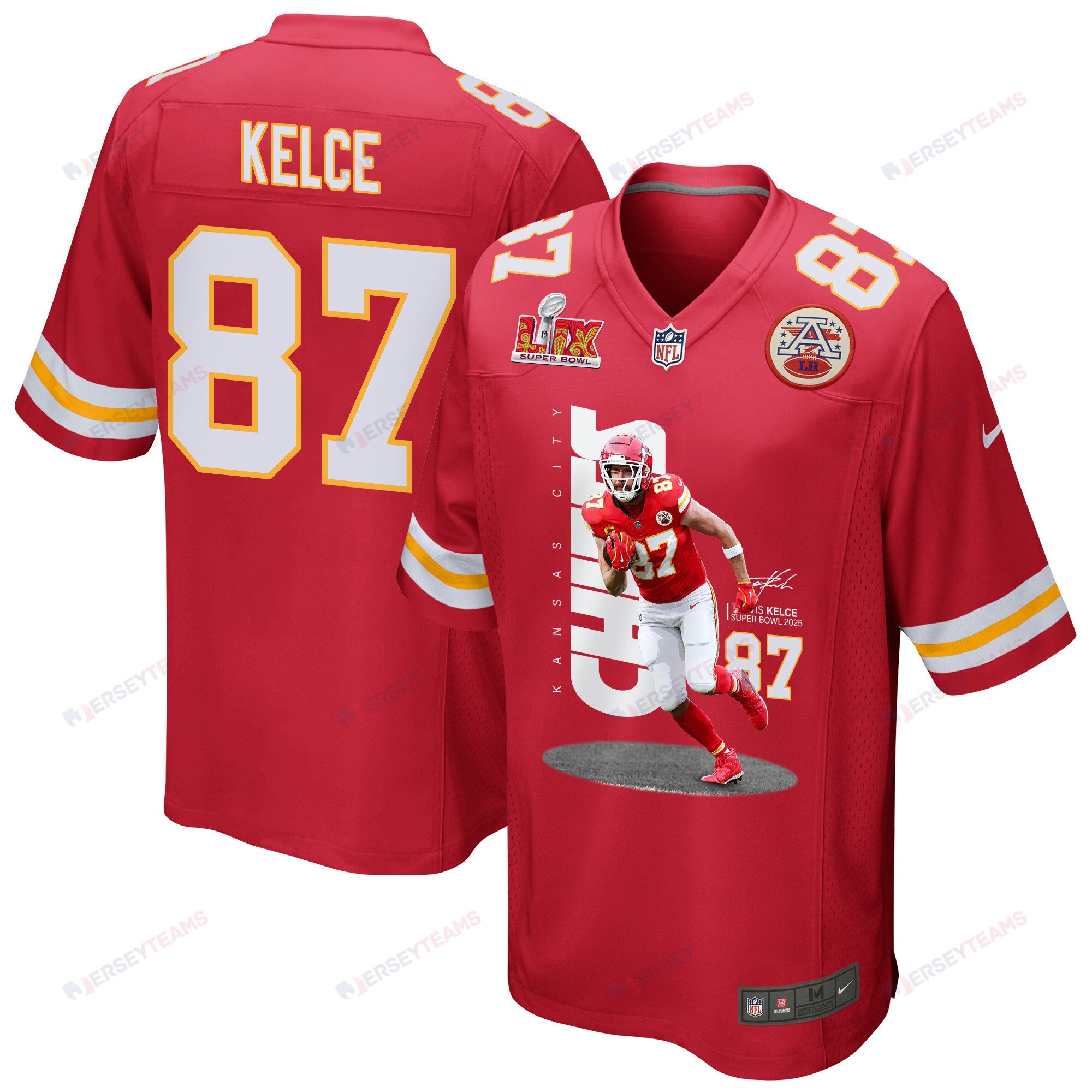 Travis Kelce #87 Kansas City Chiefs Game Jersey - Men's | Red