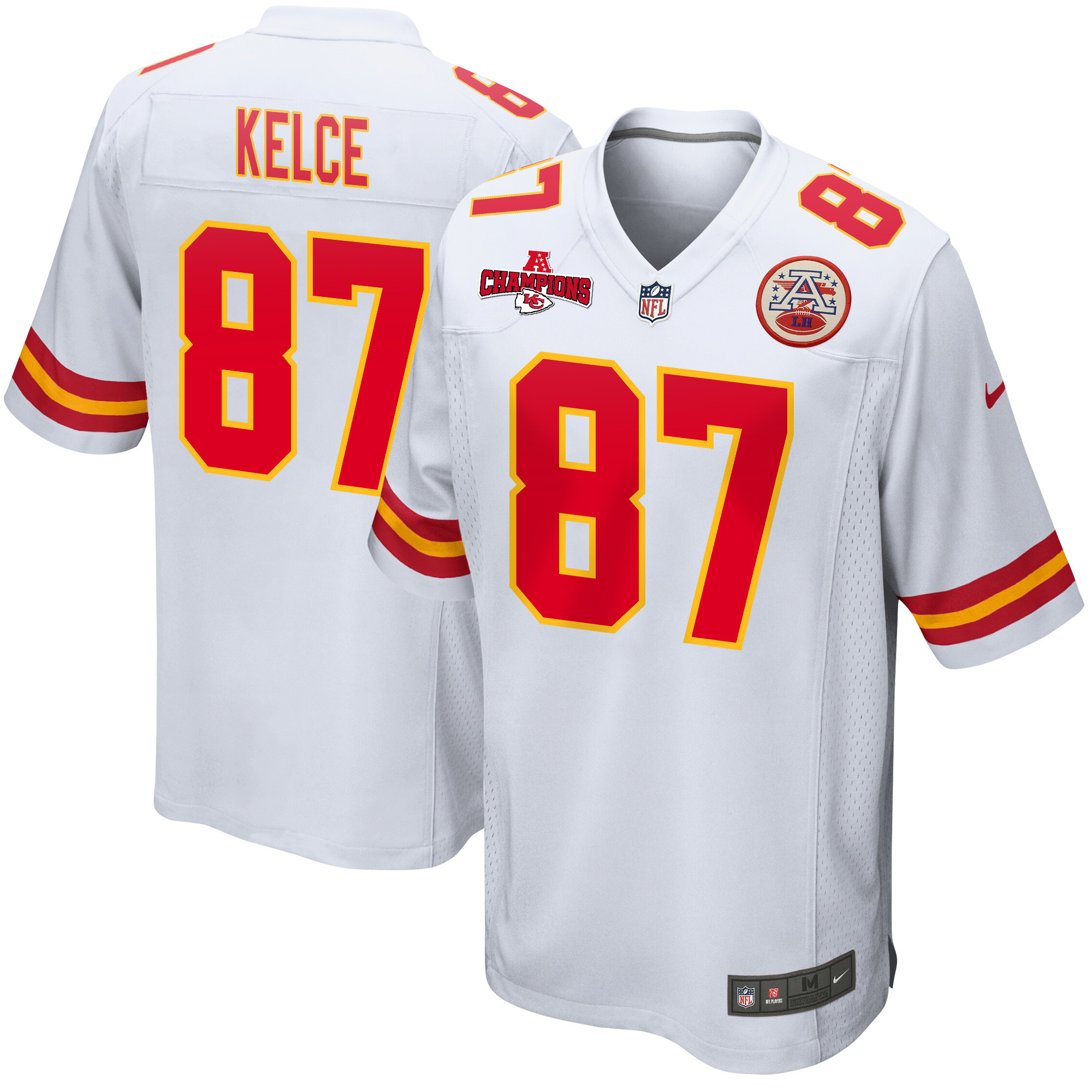 Travis Kelce #87 Kansas City Chiefs Game Jersey - Men's | White