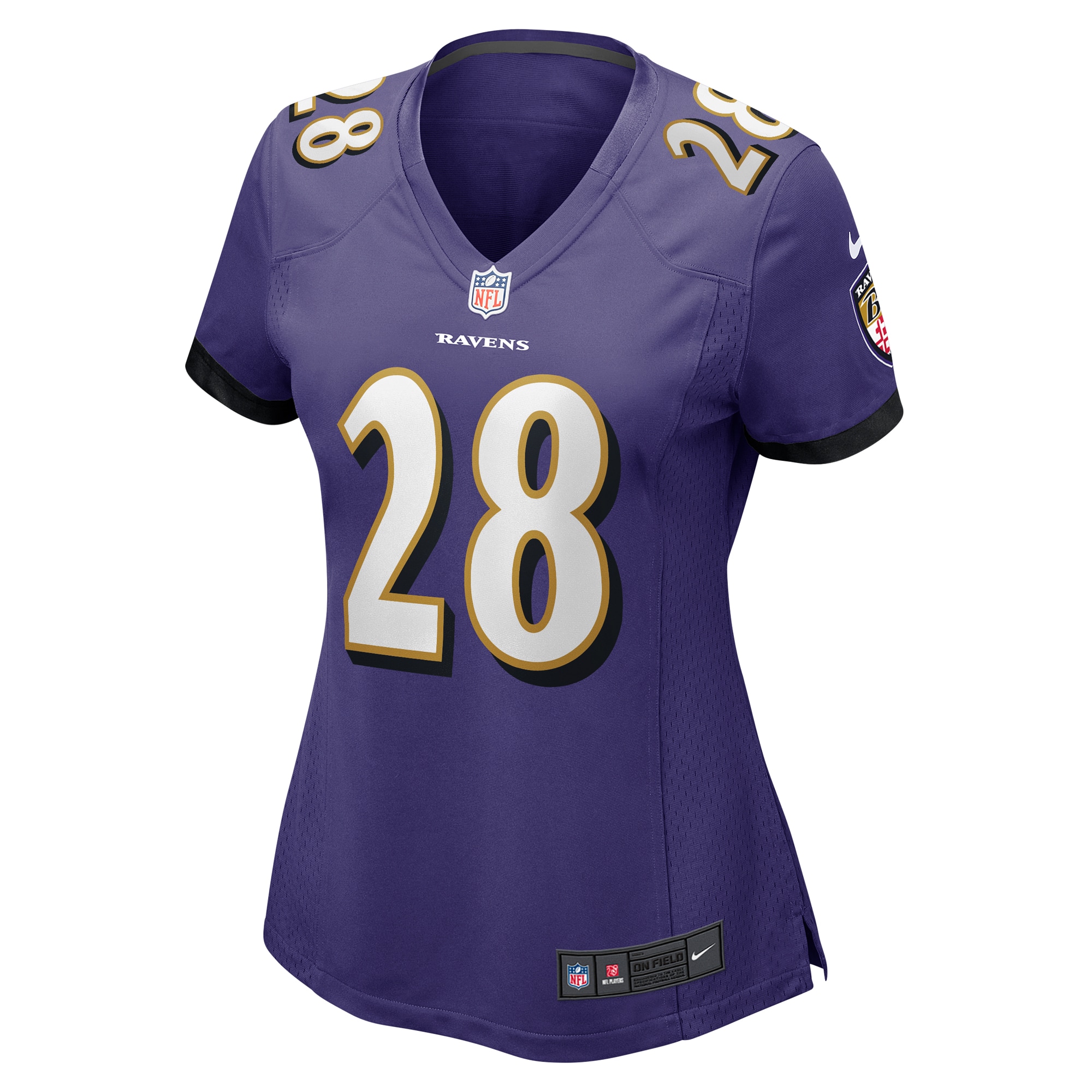 Alternative view of Trayvon Mullen Jr. Baltimore Ravens Game Jersey - Women's