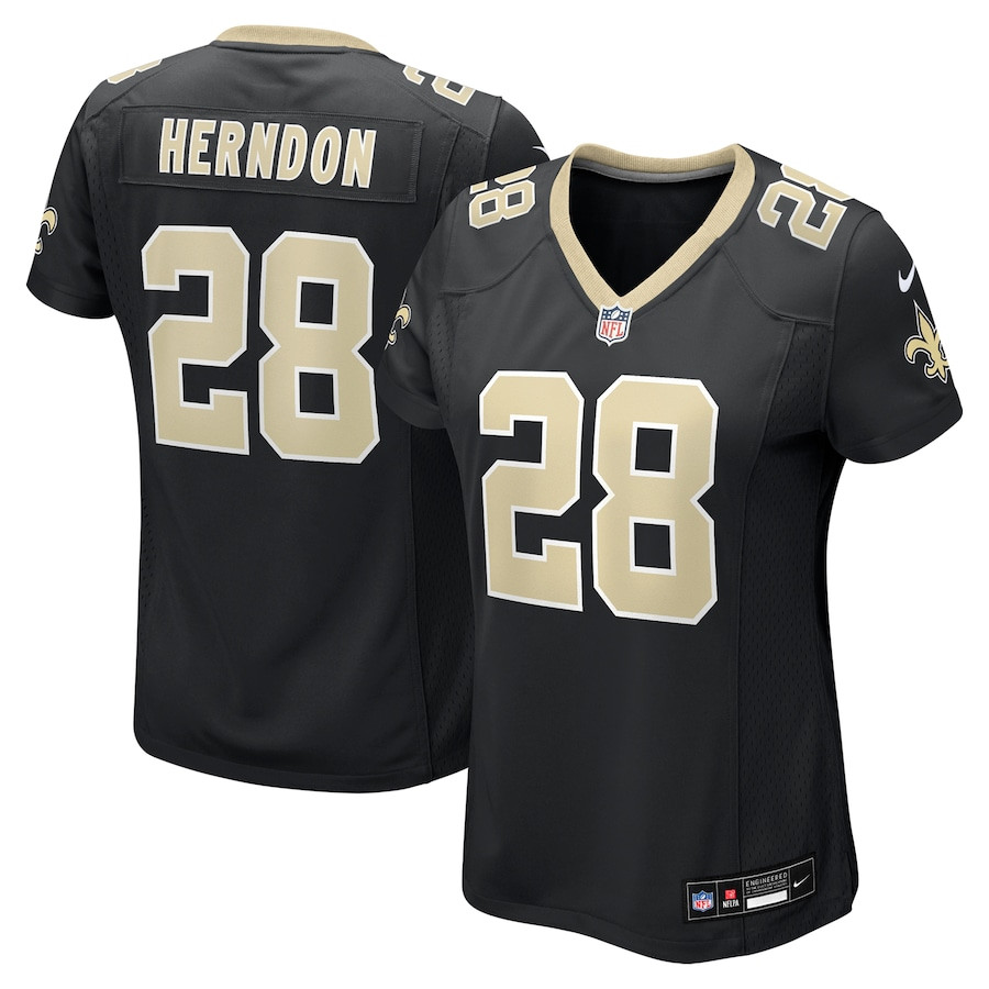 Tre Herndon #28 New Orleans Saints Game Jersey - Women's | Black