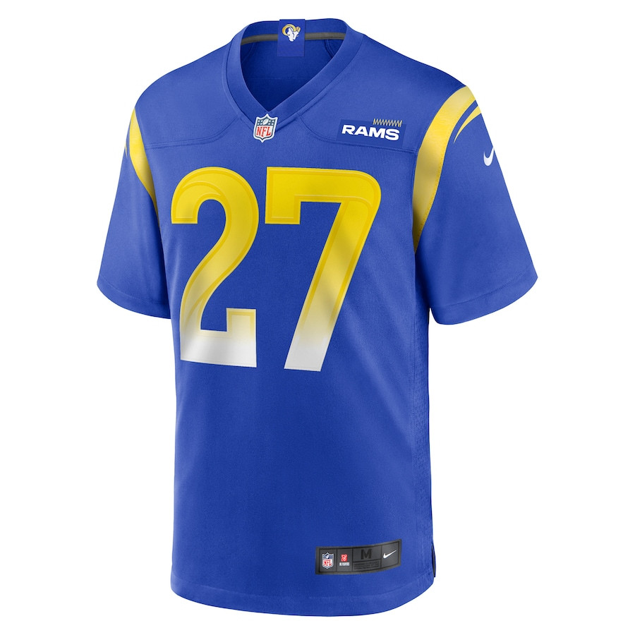 Alternative view of Tre'Davious White #27 Los Angeles Rams Game Jersey - Men's | Royal