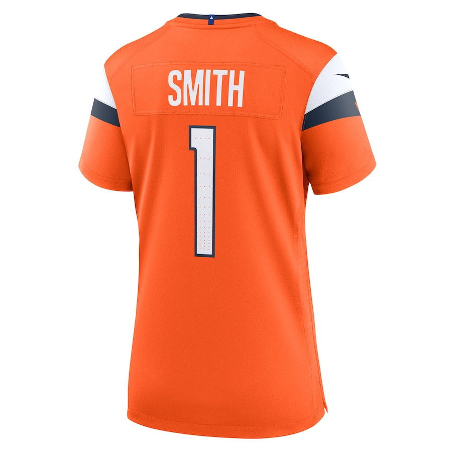 Tremon Smith #1 Denver Broncos Game Jersey - Women's | Orange - Image 3