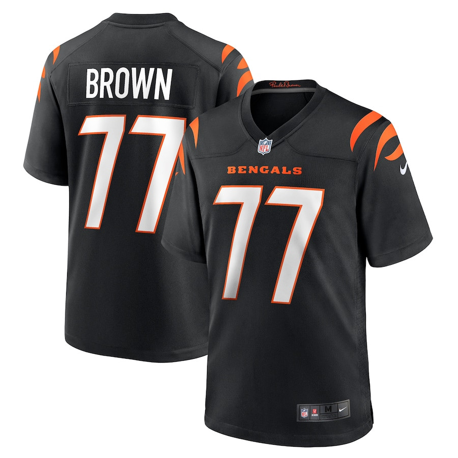 Trent Brown #77 Cincinnati Bengals Game Jersey - Men's | Black