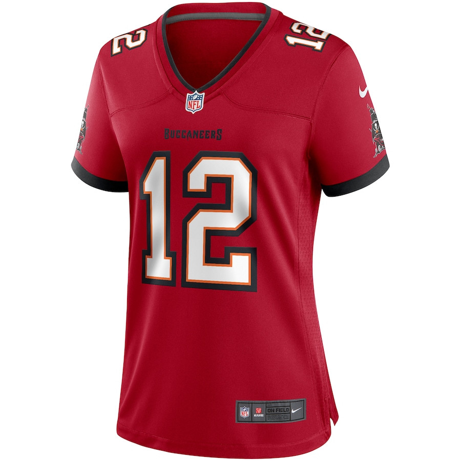 Alternative view of Trent Dilfer #12 Tampa Bay Buccaneers Game Jersey - Women's | Red