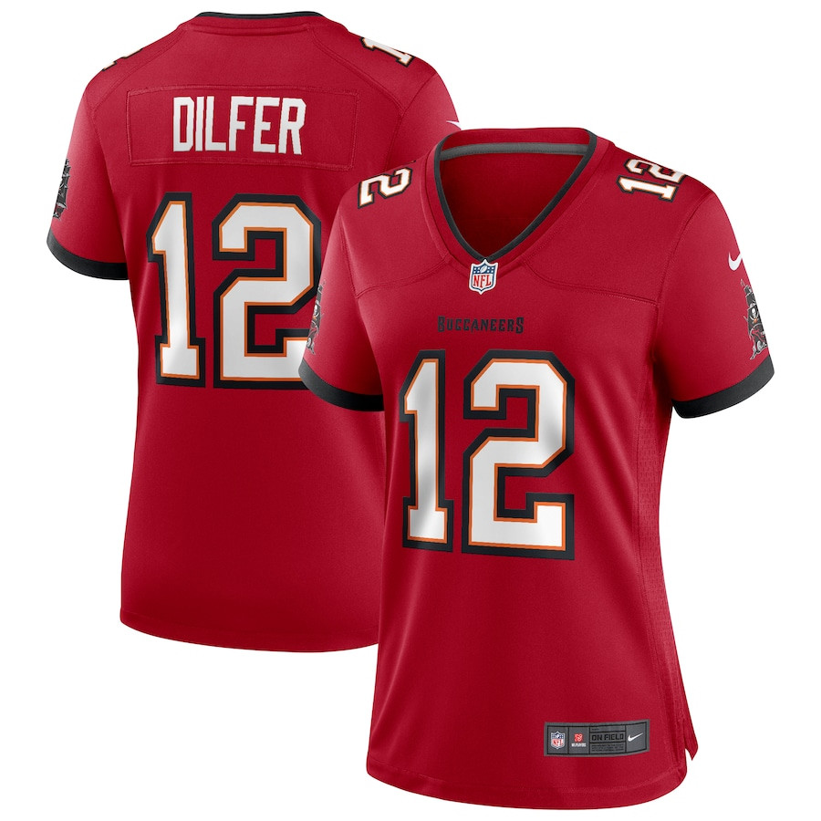 Trent Dilfer #12 Tampa Bay Buccaneers Game Jersey - Women's | Red