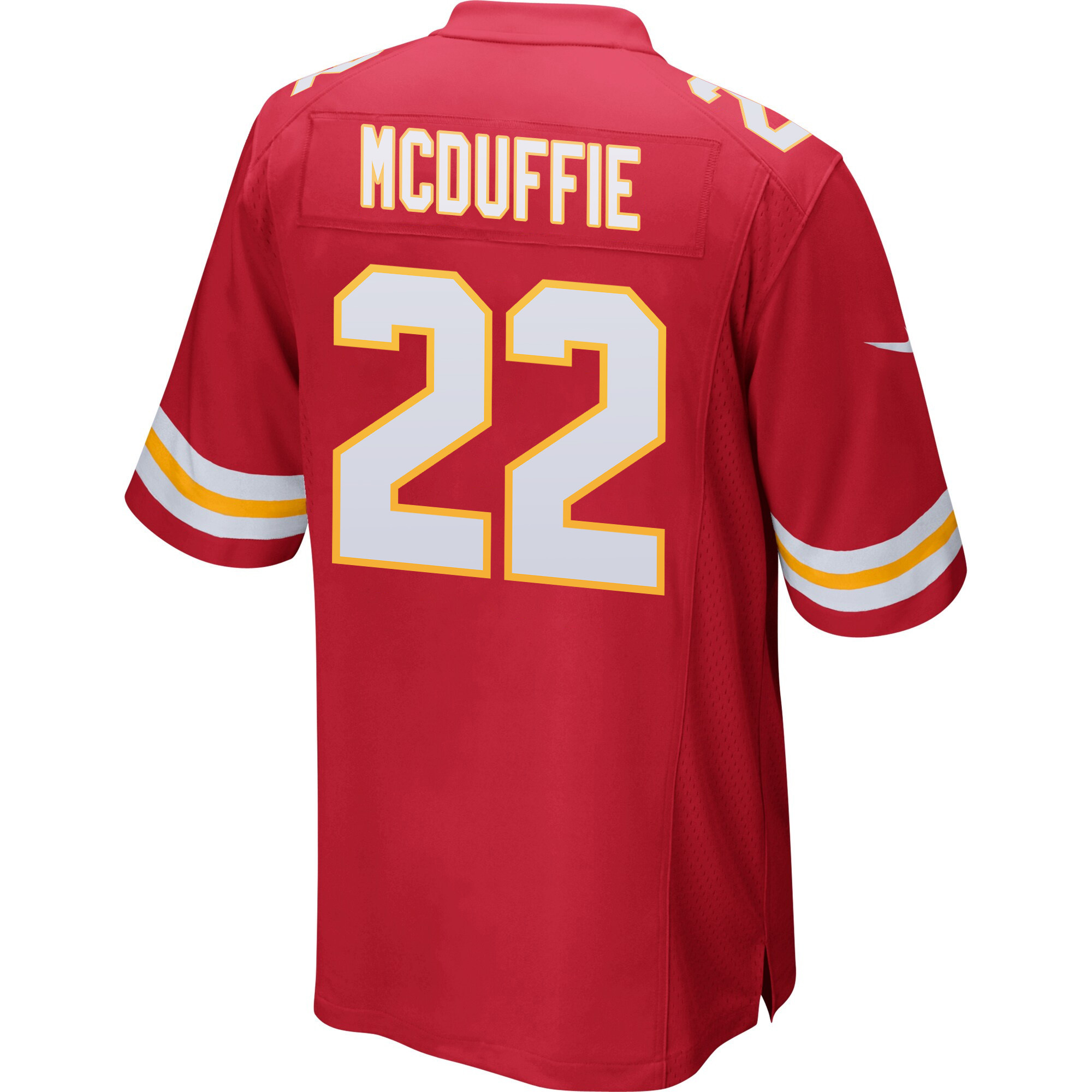 Trent McDuffie #22 Kansas City Chiefs Super Bowl LVIII Patch Game Jersey - Men's | Red - Image 3