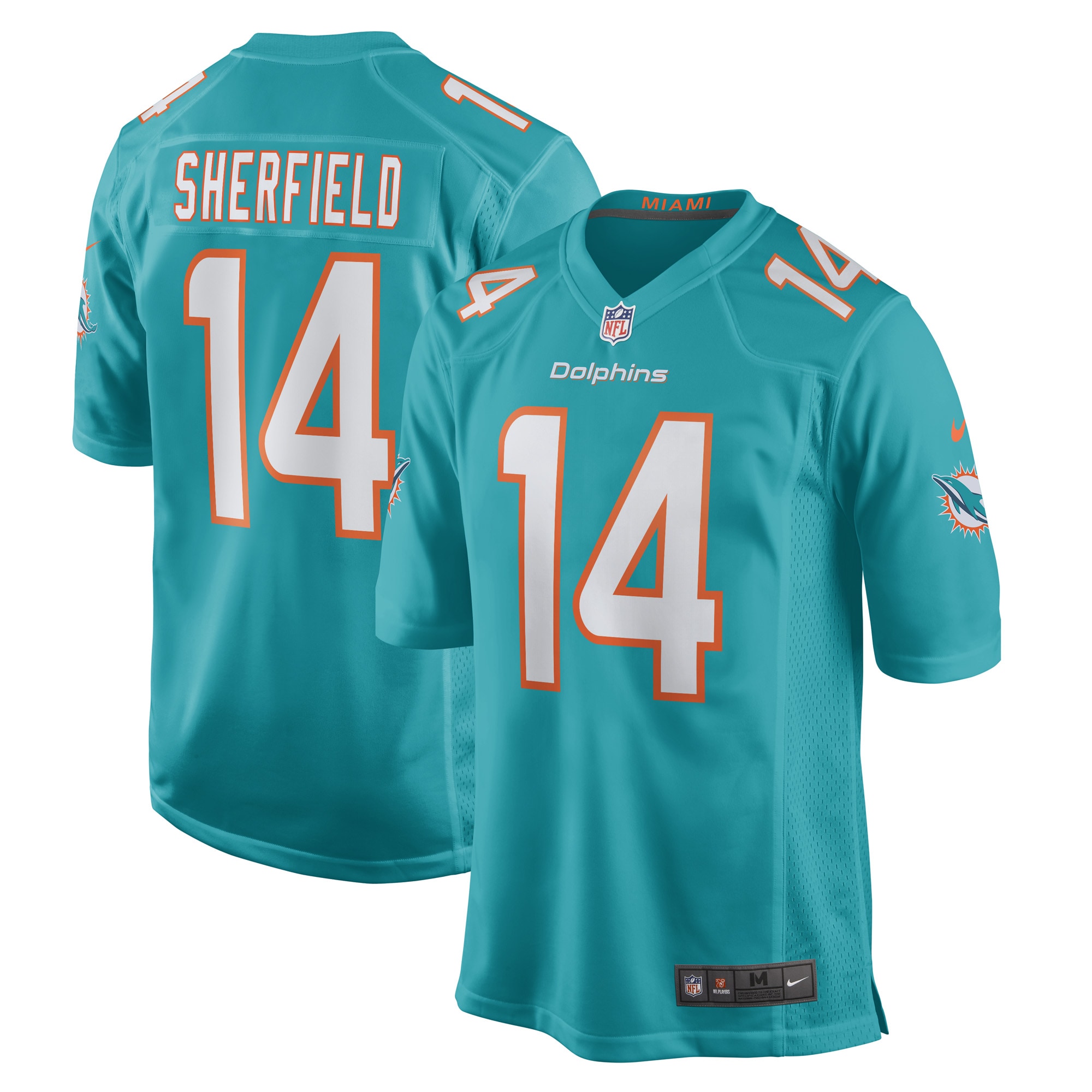 Trent Sherfield Miami Dolphins Game Jersey - Men's