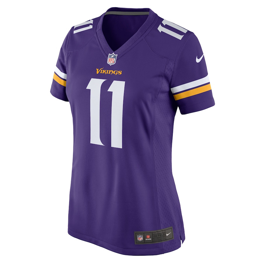 Alternative view of Trent Sherfield Sr. #11 Minnesota Vikings Game Jersey - Women's | Purple