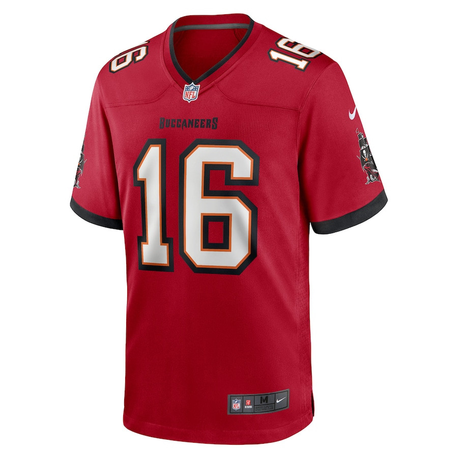 Alternative view of Trenton Gill #16 Tampa Bay Buccaneers Game Jersey - Men's | Red