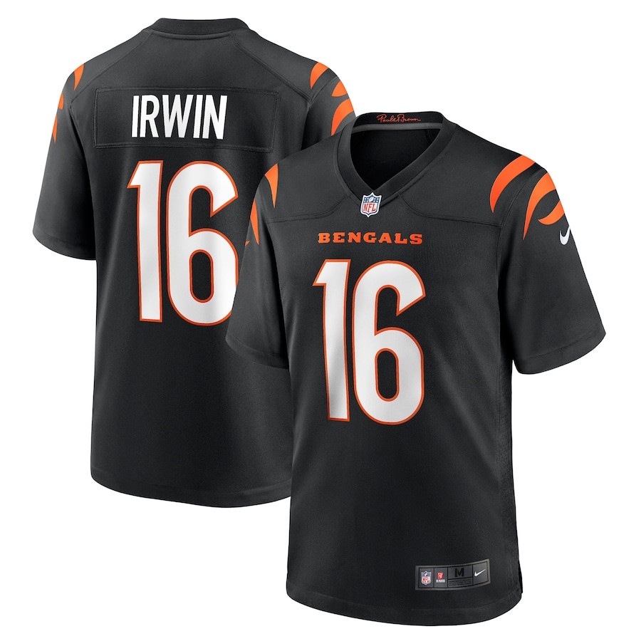 Trenton Irwin #16 Cincinnati Bengals Game Jersey - Men's | Black