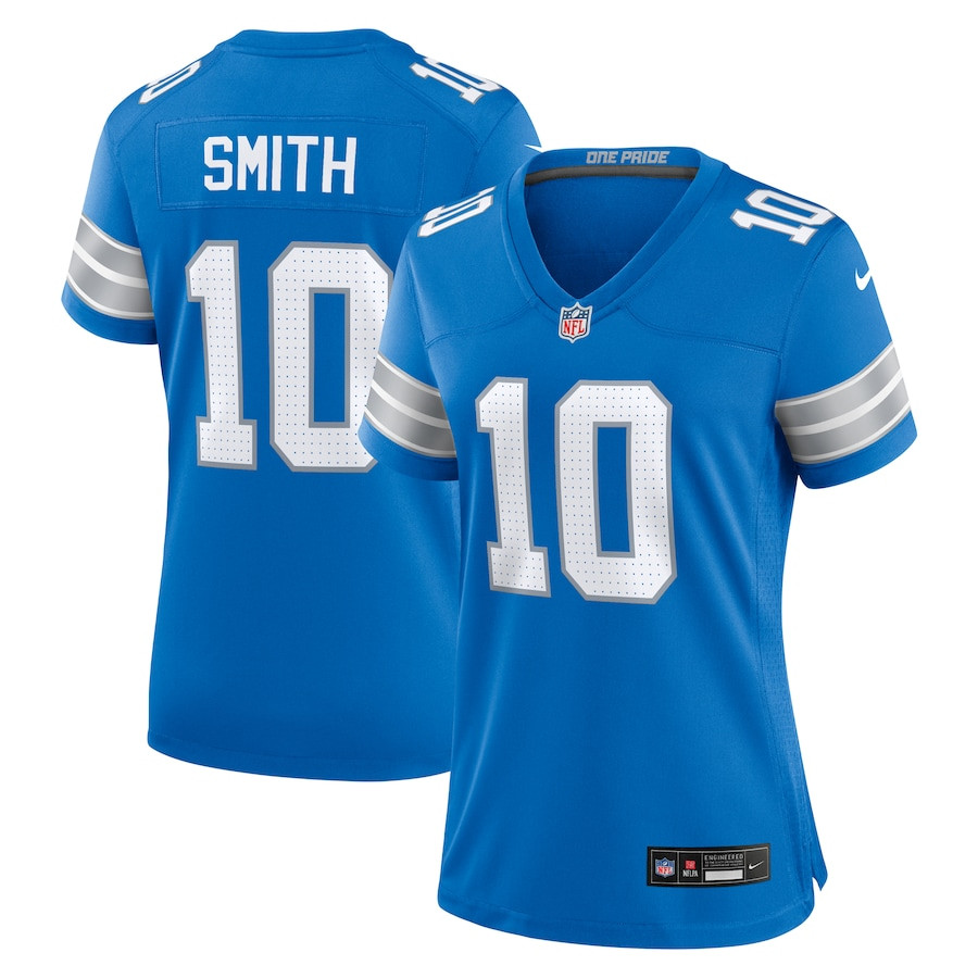 Tre'Quan Smith #10 Detroit Lions Game Jersey - Women's | Blue
