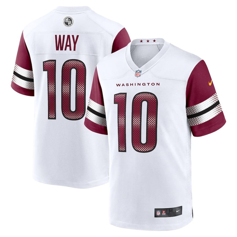 Tress Way #10 Washington Commanders Game Jersey - Men's | White