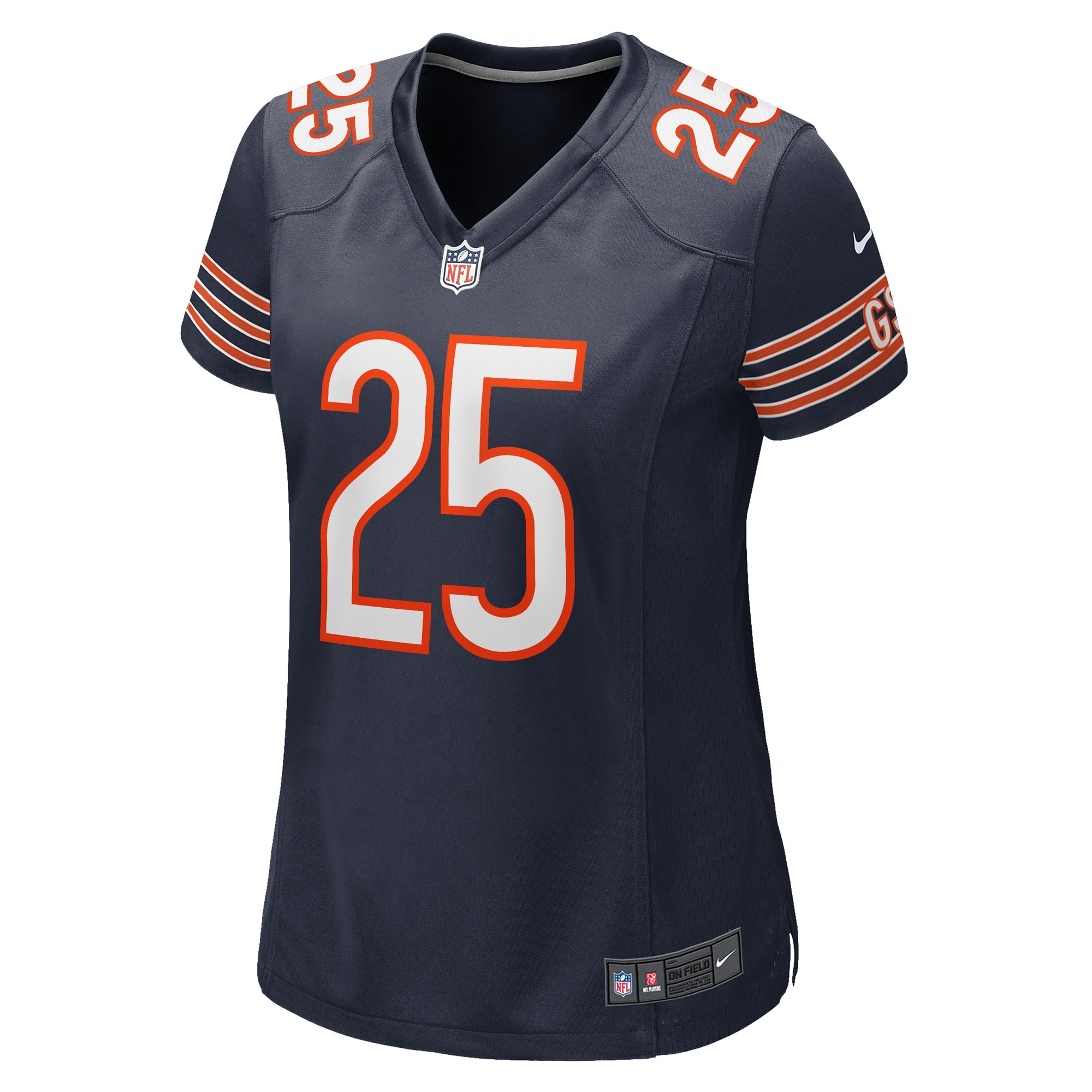 Alternative view of Trestan Ebner Chicago Bears Game Jersey - Women's