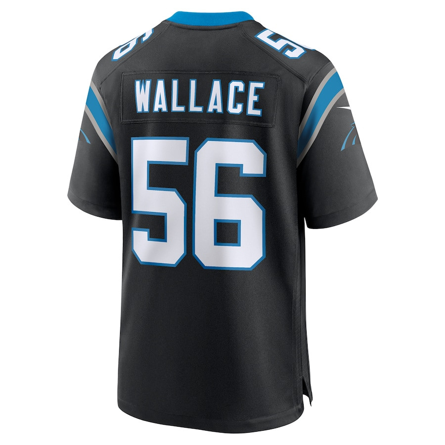 Trevin Wallace #56 Carolina Panthers Game Jersey - Men's | Black - Image 3