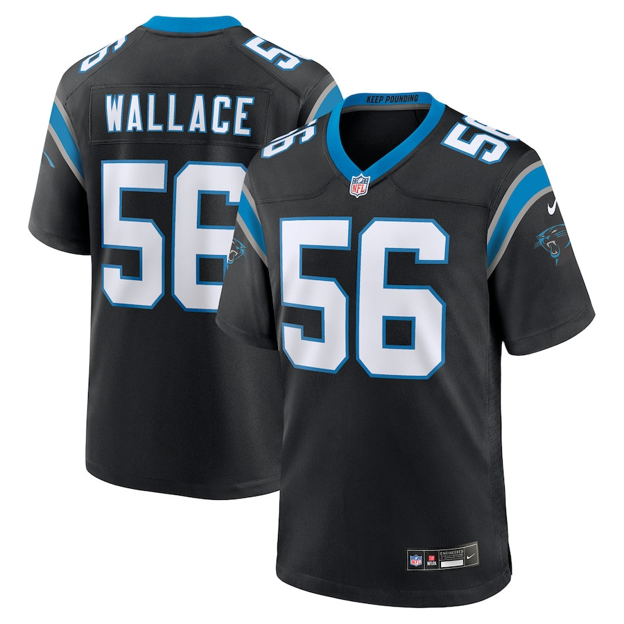 Trevin Wallace #56 Carolina Panthers Game Jersey - Men's | Black