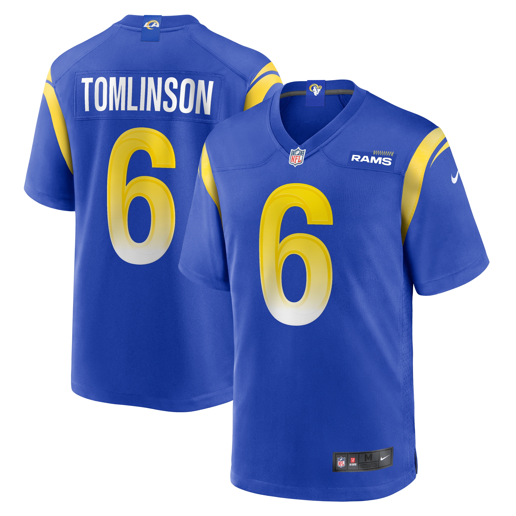 Tre'Vius Hodges-Tomlinson Los Angeles Rams Game Jersey - Men's | Tomlinson Royal Team Game Jersey