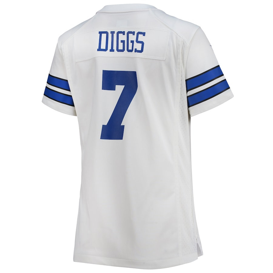 Trevon Diggs #7 Dallas Cowboys Game Jersey - Women's | White - Image 3