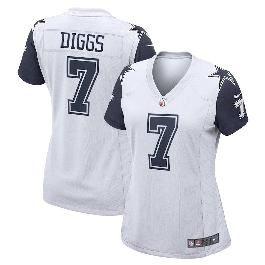 Trevon Diggs #7 Dallas Cowboys Game Jersey - Women's | White