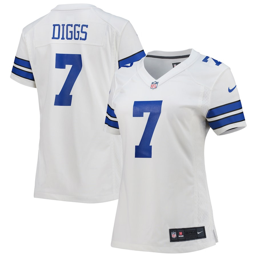 Trevon Diggs #7 Dallas Cowboys Game Jersey - Women's | White