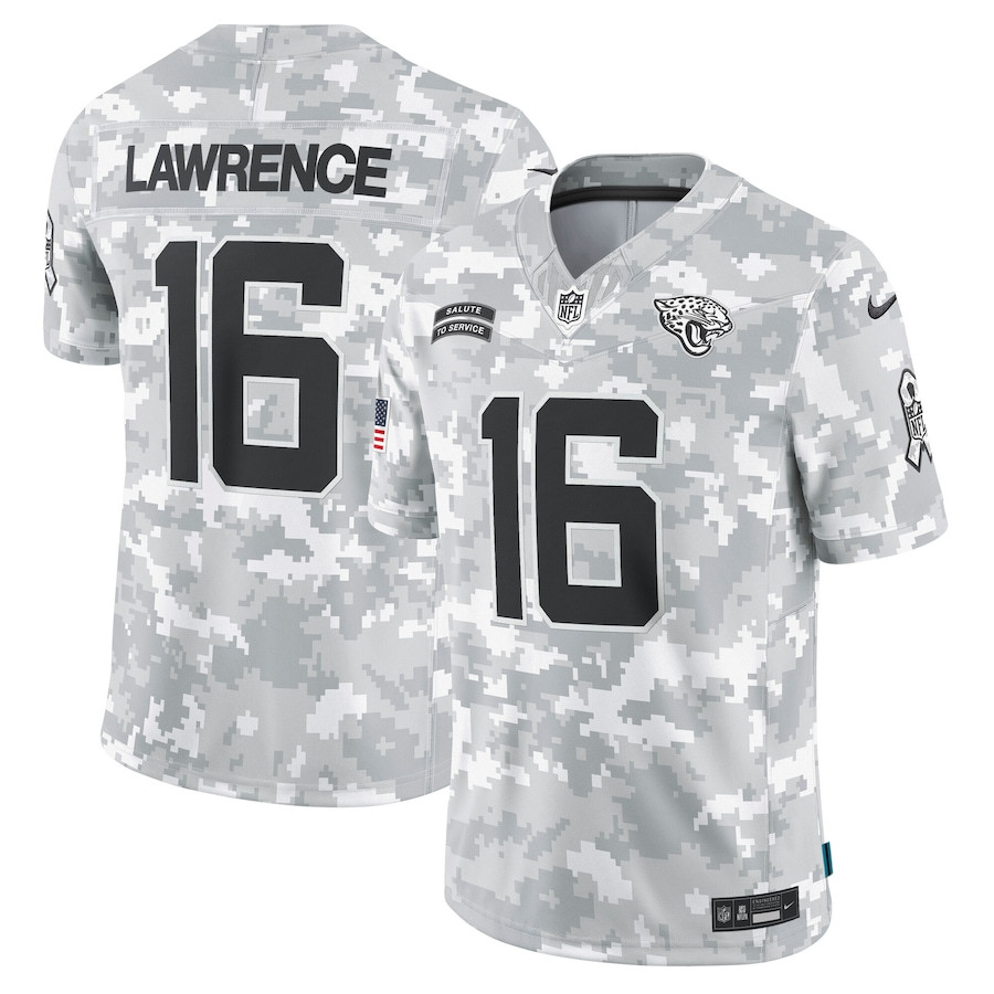 Trevor Lawrence #16 Jacksonville Jaguars Salute To Service Limited Jersey - Men's | Arctic Camo