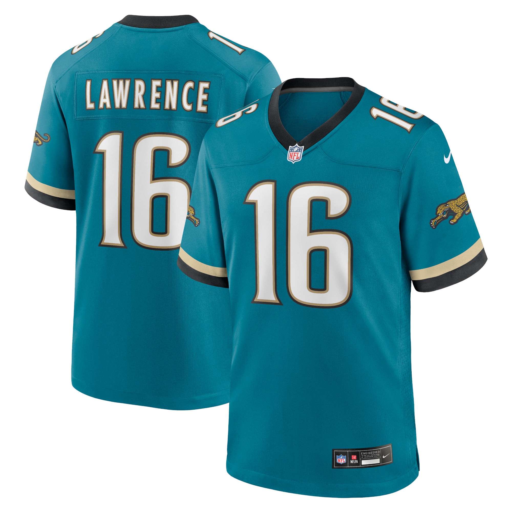 Trevor Lawrence Jacksonville Jaguars Throwback Game Jersey - Men's