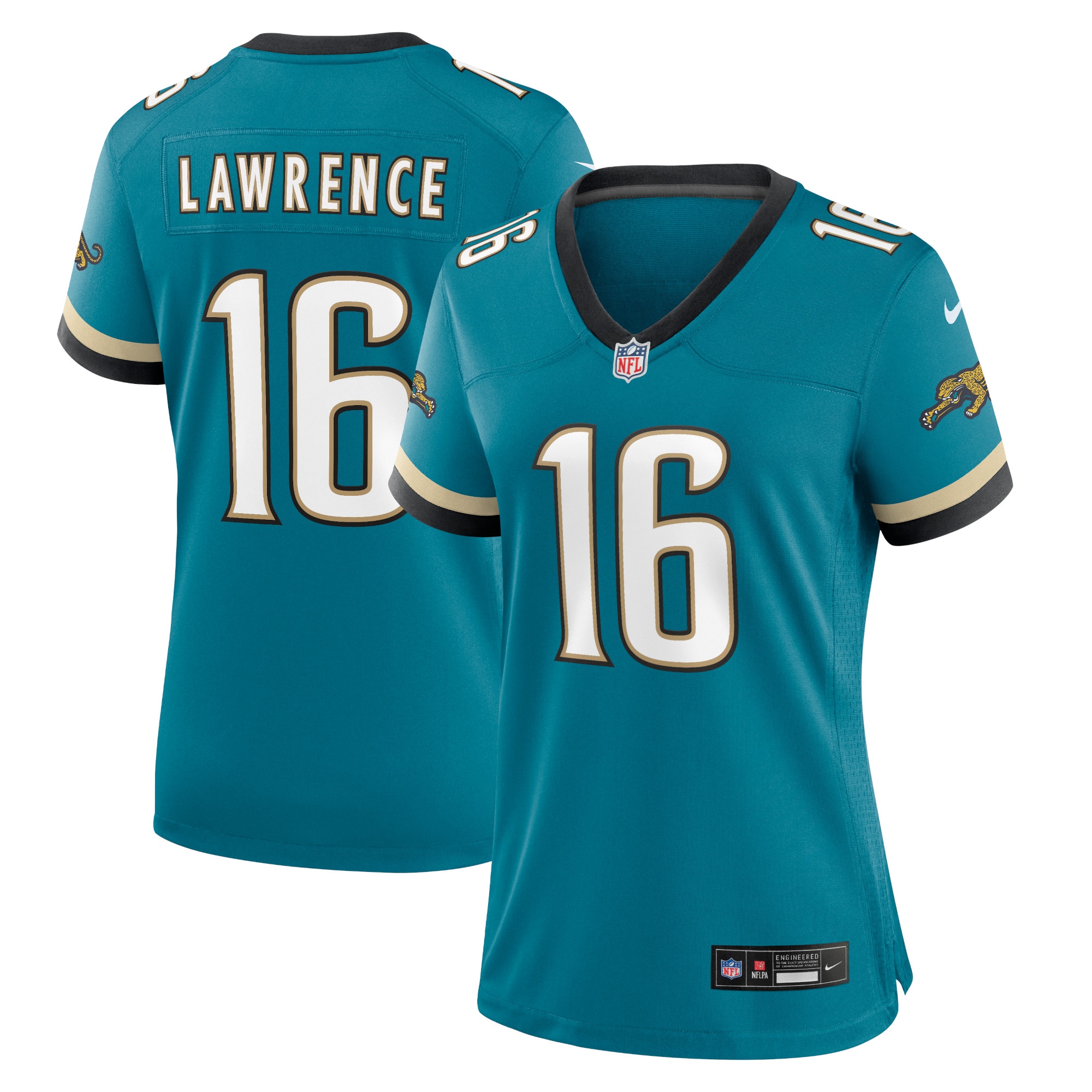 Trevor Lawrence Jacksonville Jaguars Throwback Game Jersey - Women's