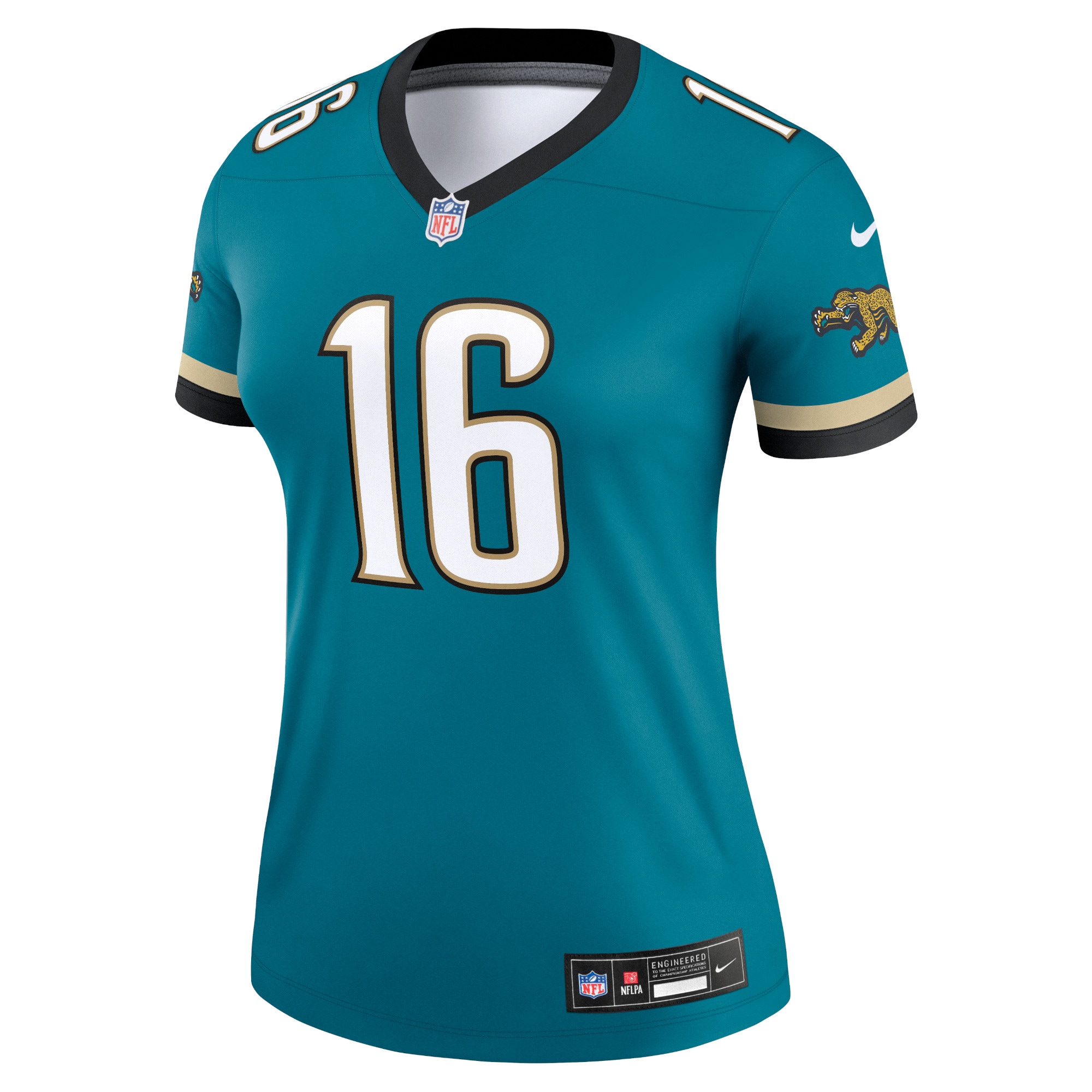 Alternative view of Trevor Lawrence Prowler Throwback Jacksonville Jaguars Alternate Legend Jersey - Women's