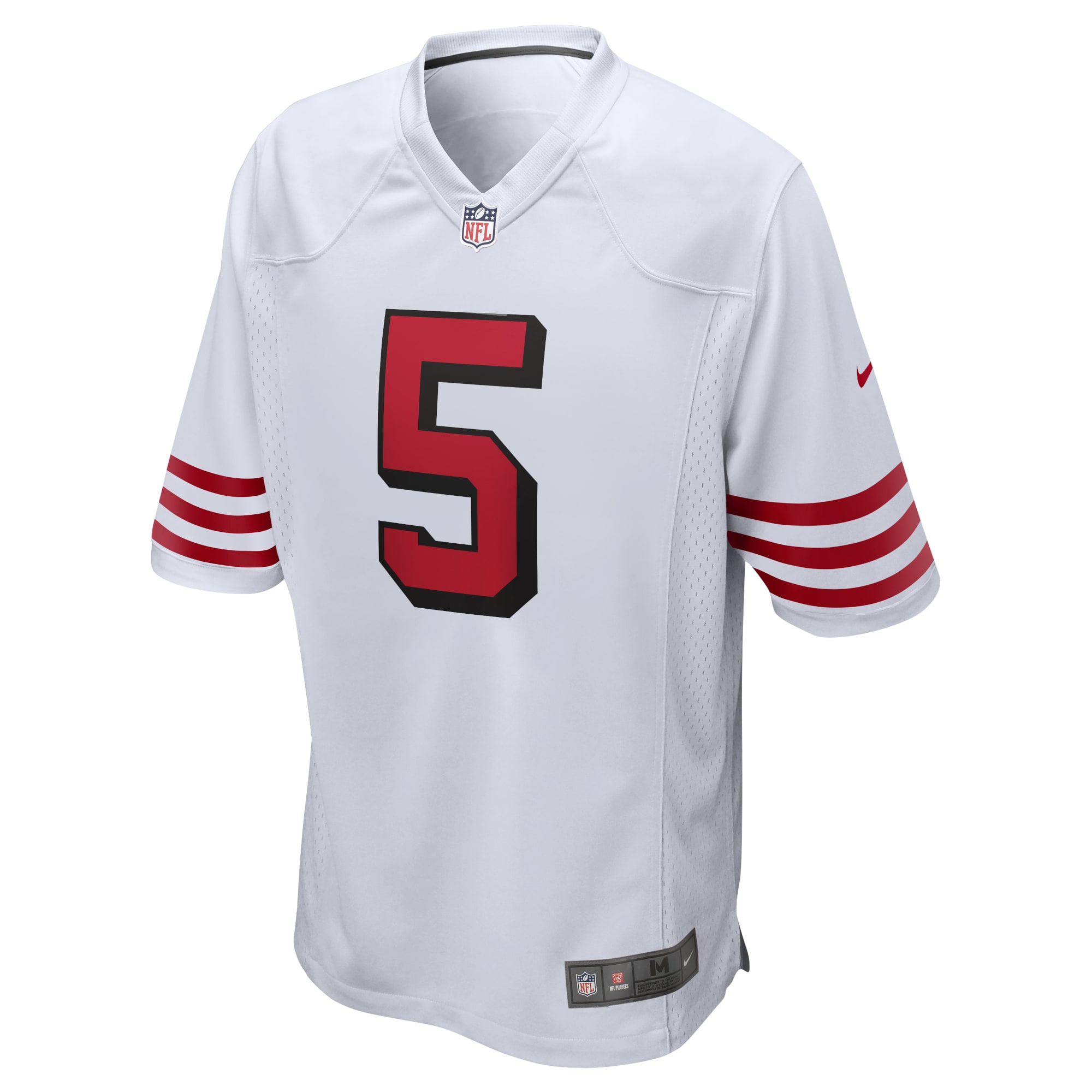 Alternative view of Trey Lance San Francisco 49ers Alternate Game Jersey - Men's