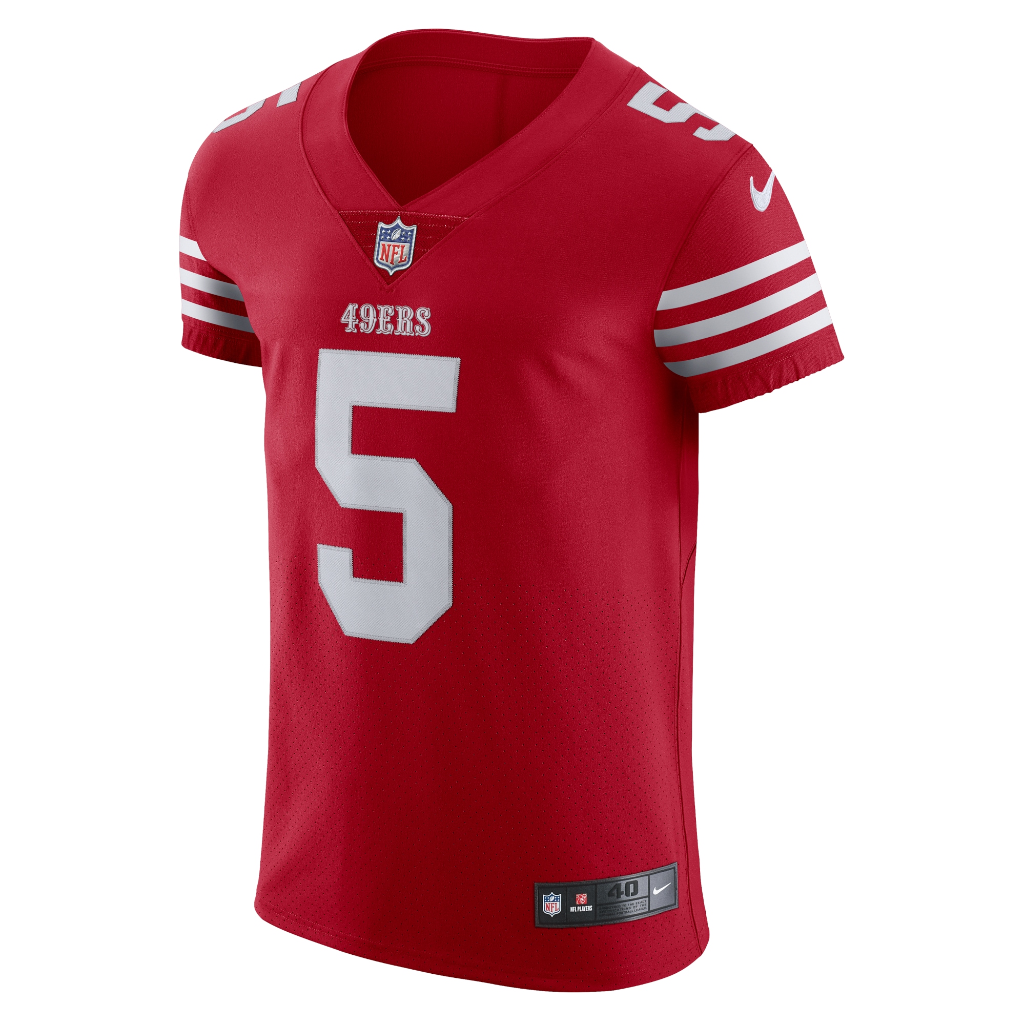 Alternative view of Trey Lance San Francisco 49ers Elite Jersey - Men's