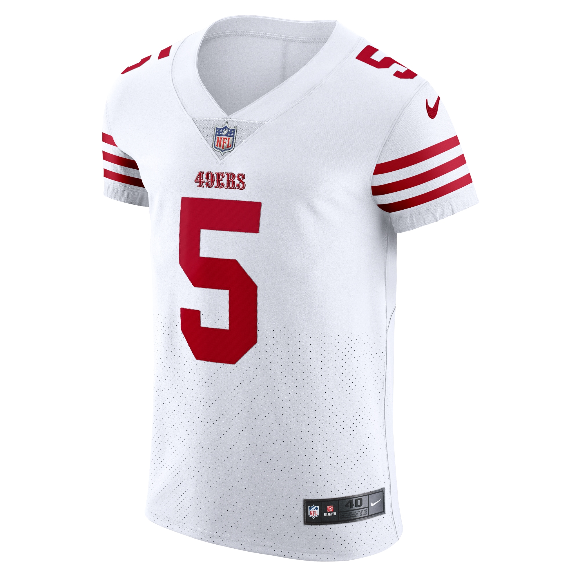 Alternative view of Trey Lance San Francisco 49ers Elite Jersey - Men's
