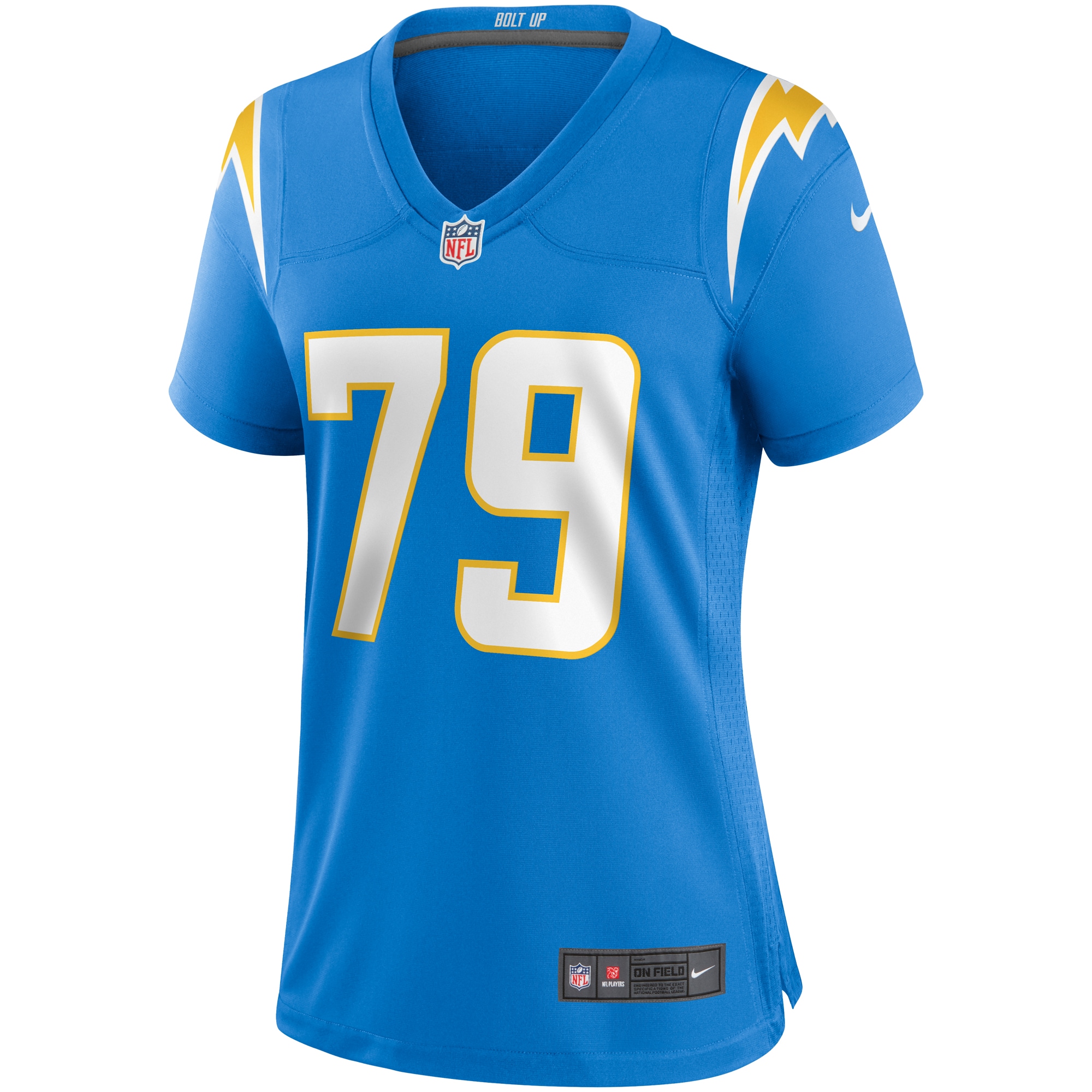 Alternative view of Trey Pipkins III Los Angeles Chargers Game Jersey - Women's