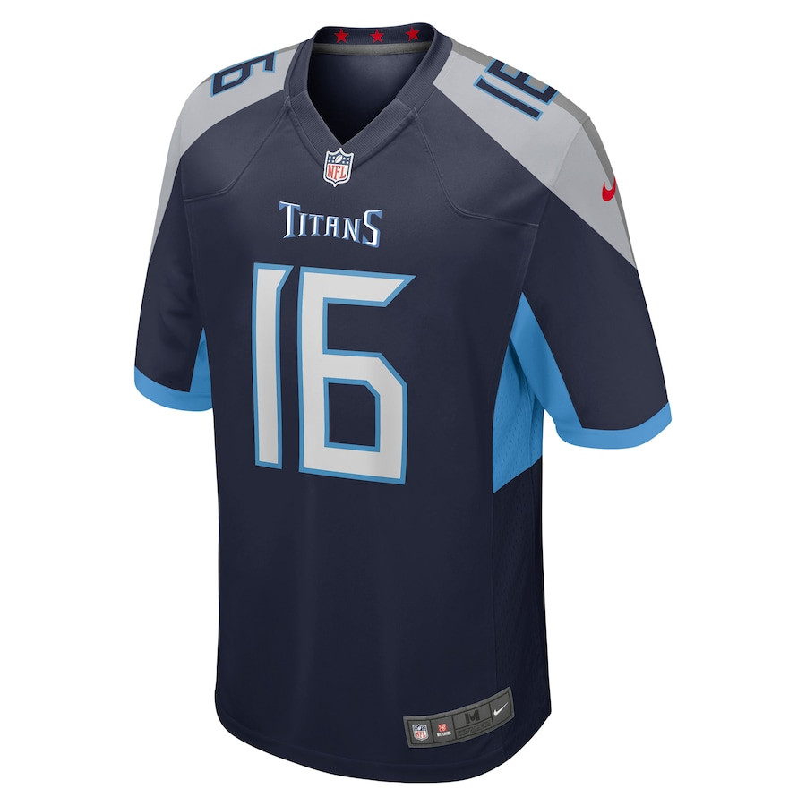 Alternative view of Treylon Burks #6 Tennessee Titans Game Jersey - Men's | Navy