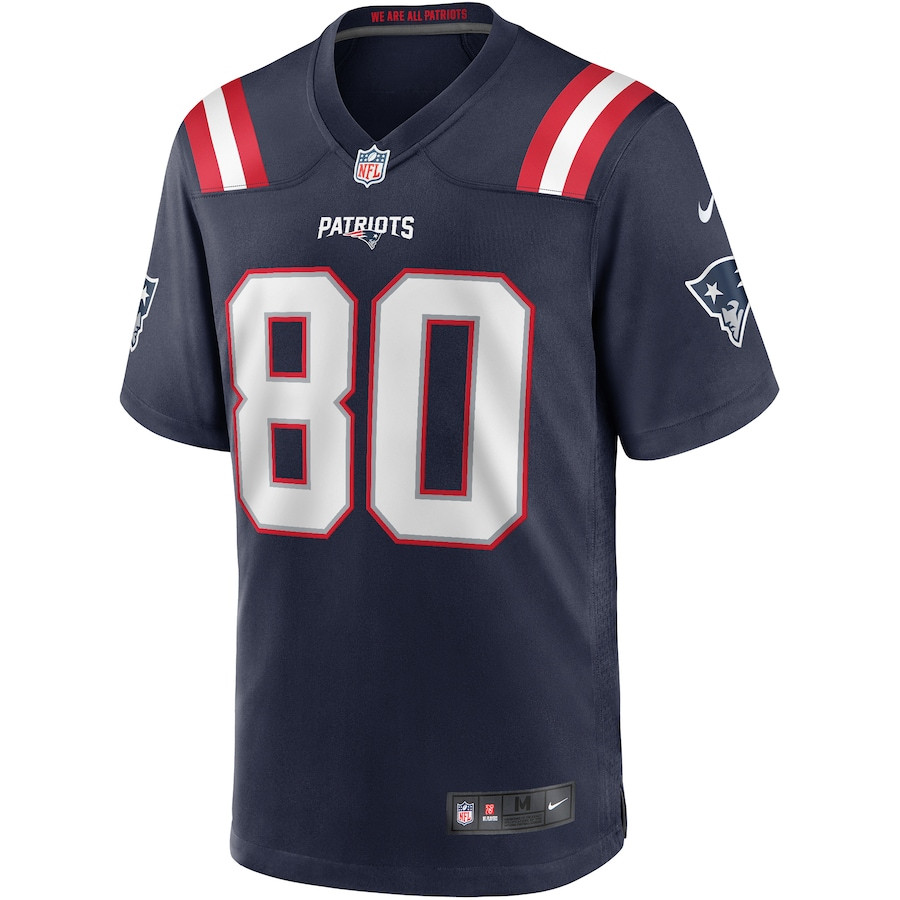Alternative view of Troy Brown #80 New England Patriots Game Jersey - Men's | Navy