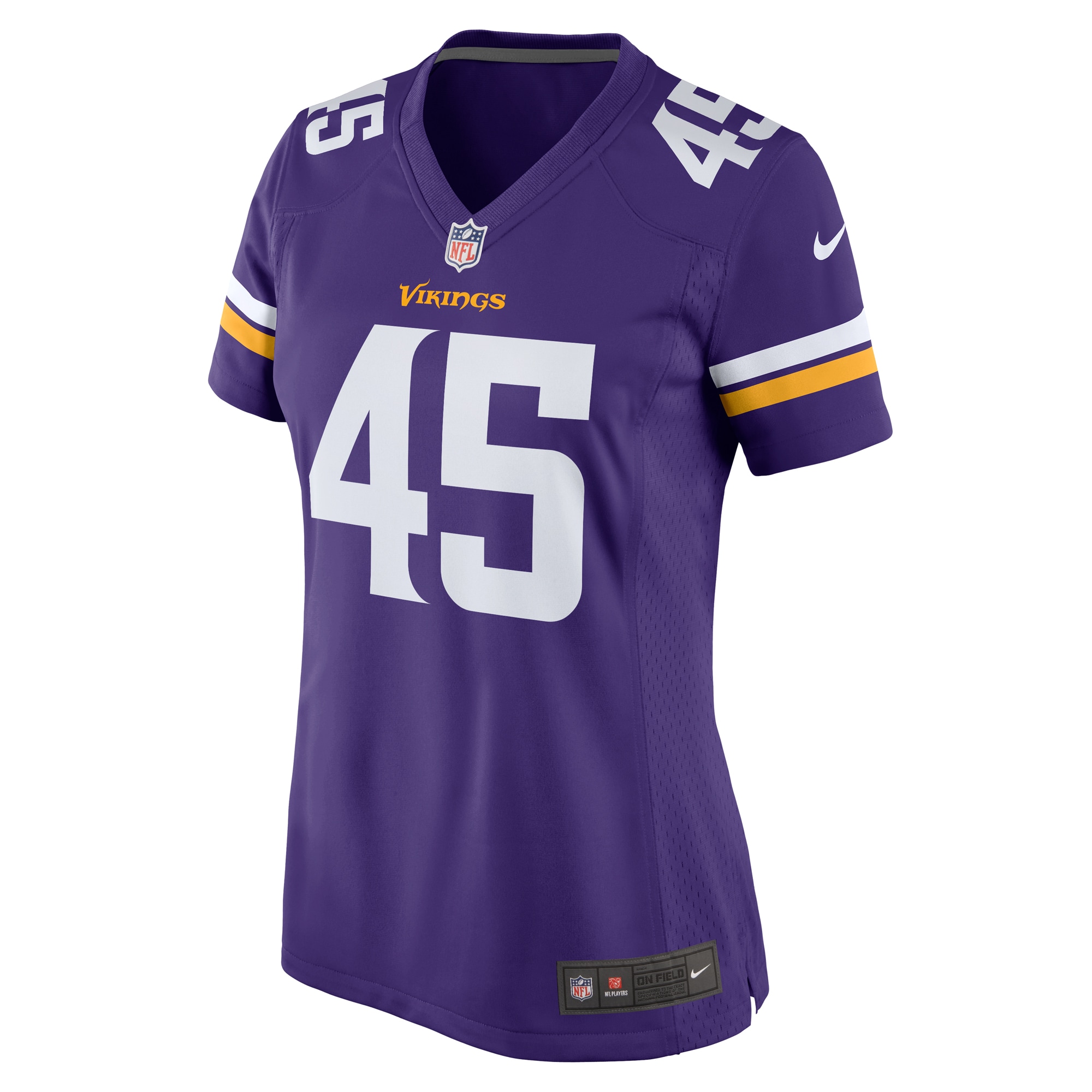 Alternative view of Troy Dye Minnesota Vikings Game Jersey - Women's