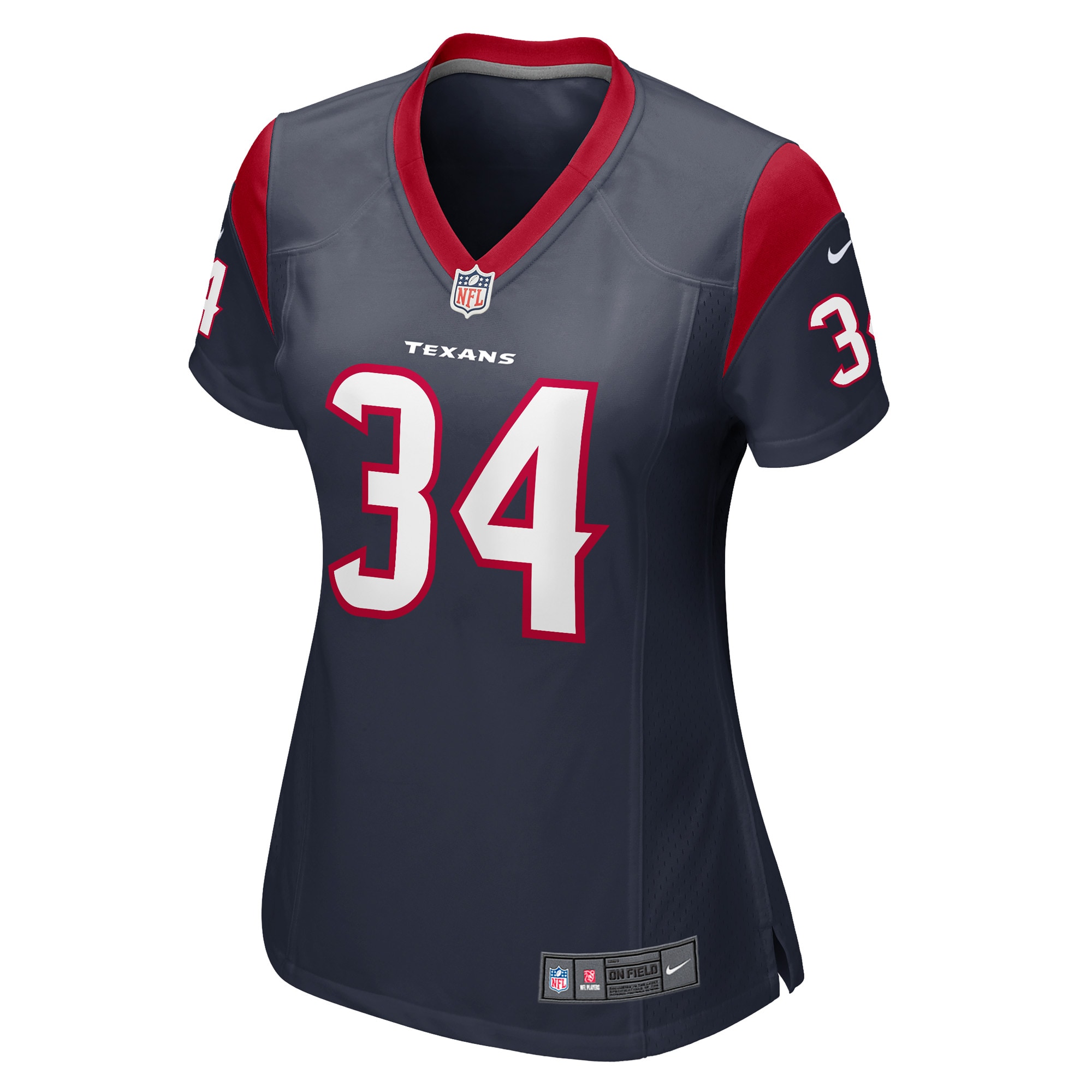 Alternative view of Troy Hairston Houston Texans Game Jersey - Women's