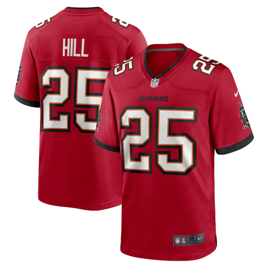 Troy Hill #25 Tampa Bay Buccaneers Game Jersey - Men's | Red
